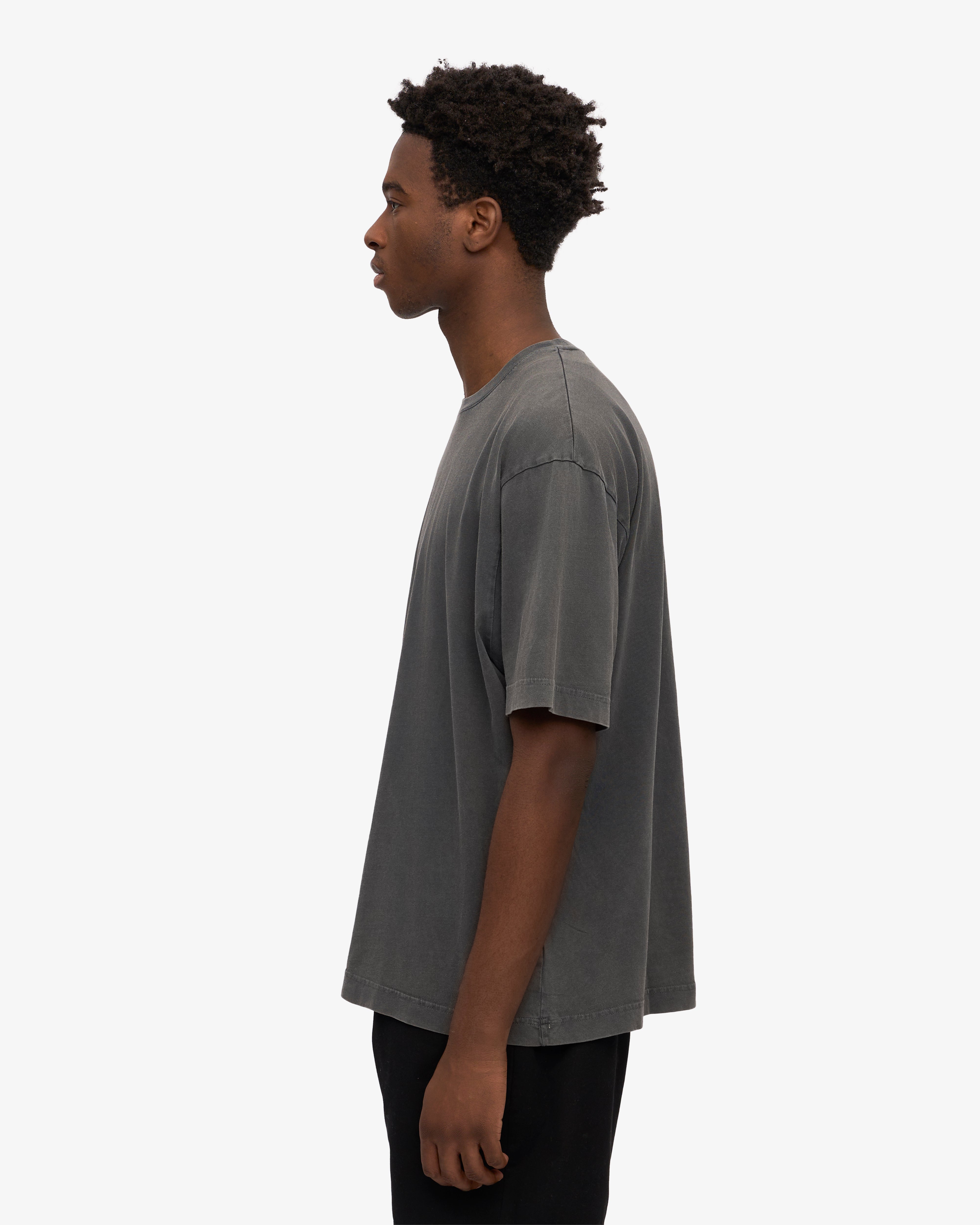 Oversized Organic T-Shirt - Faded Black XS