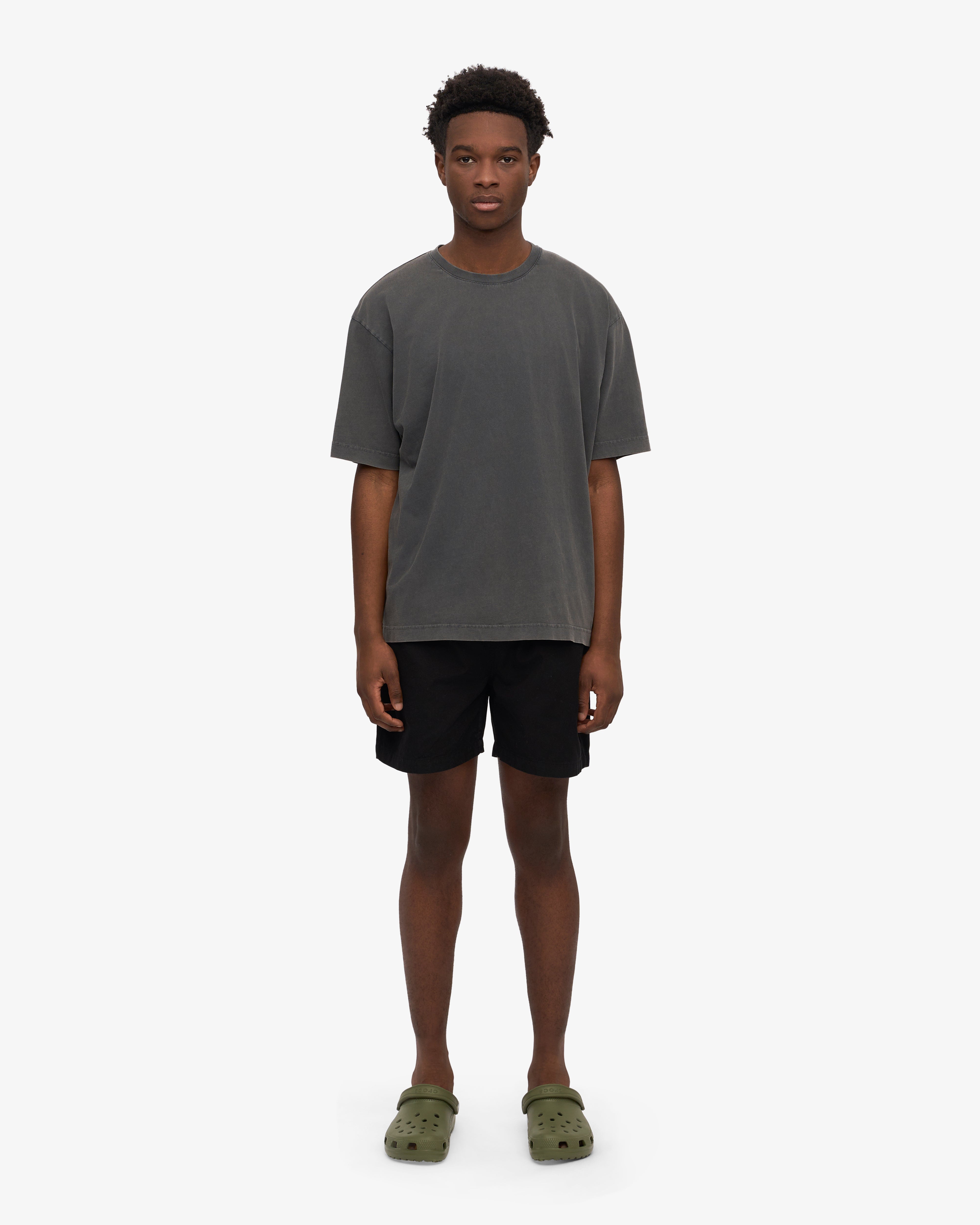Oversized Organic T-Shirt - Faded Black XS