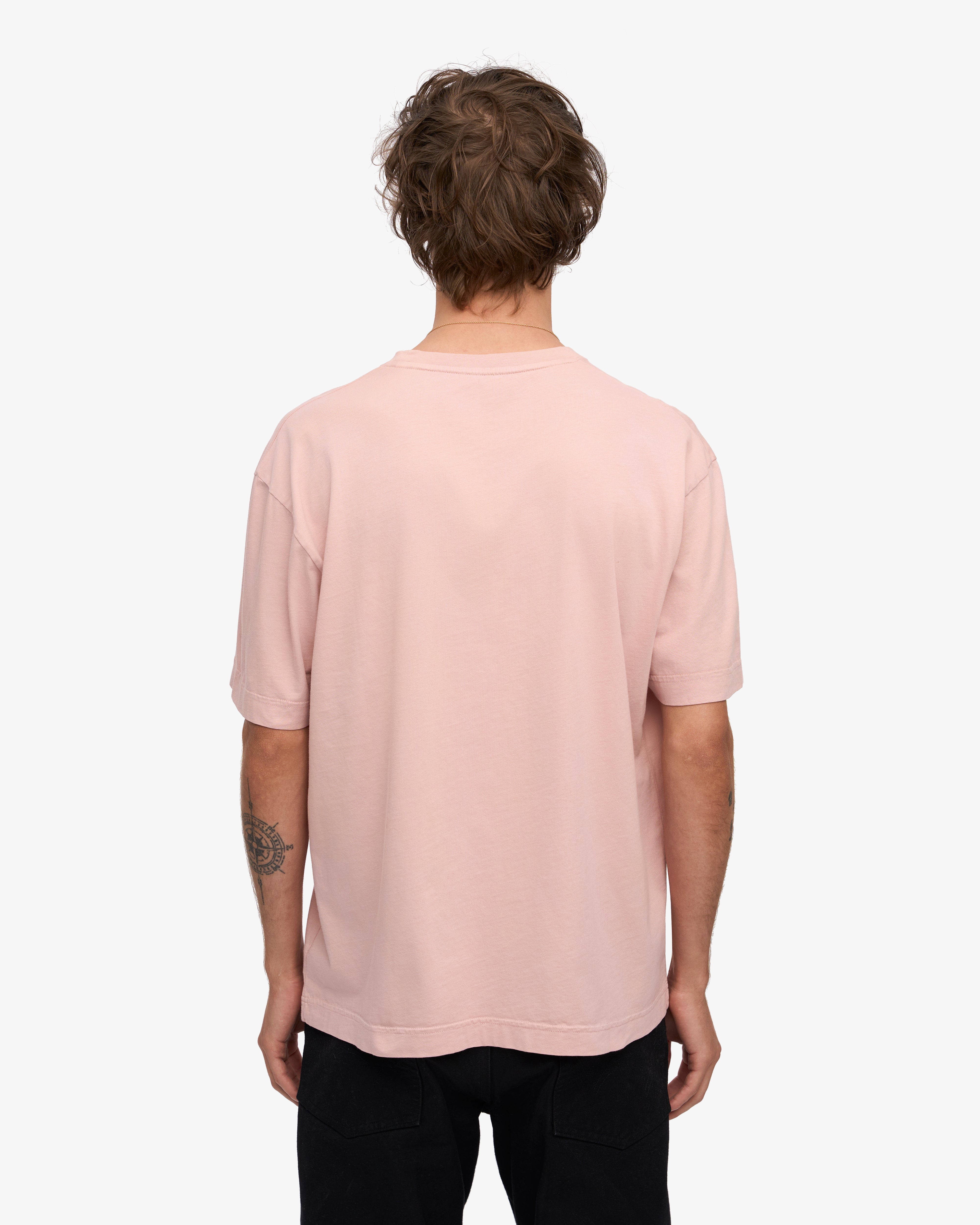 Oversized Organic T-Shirt - Faded Pink XS