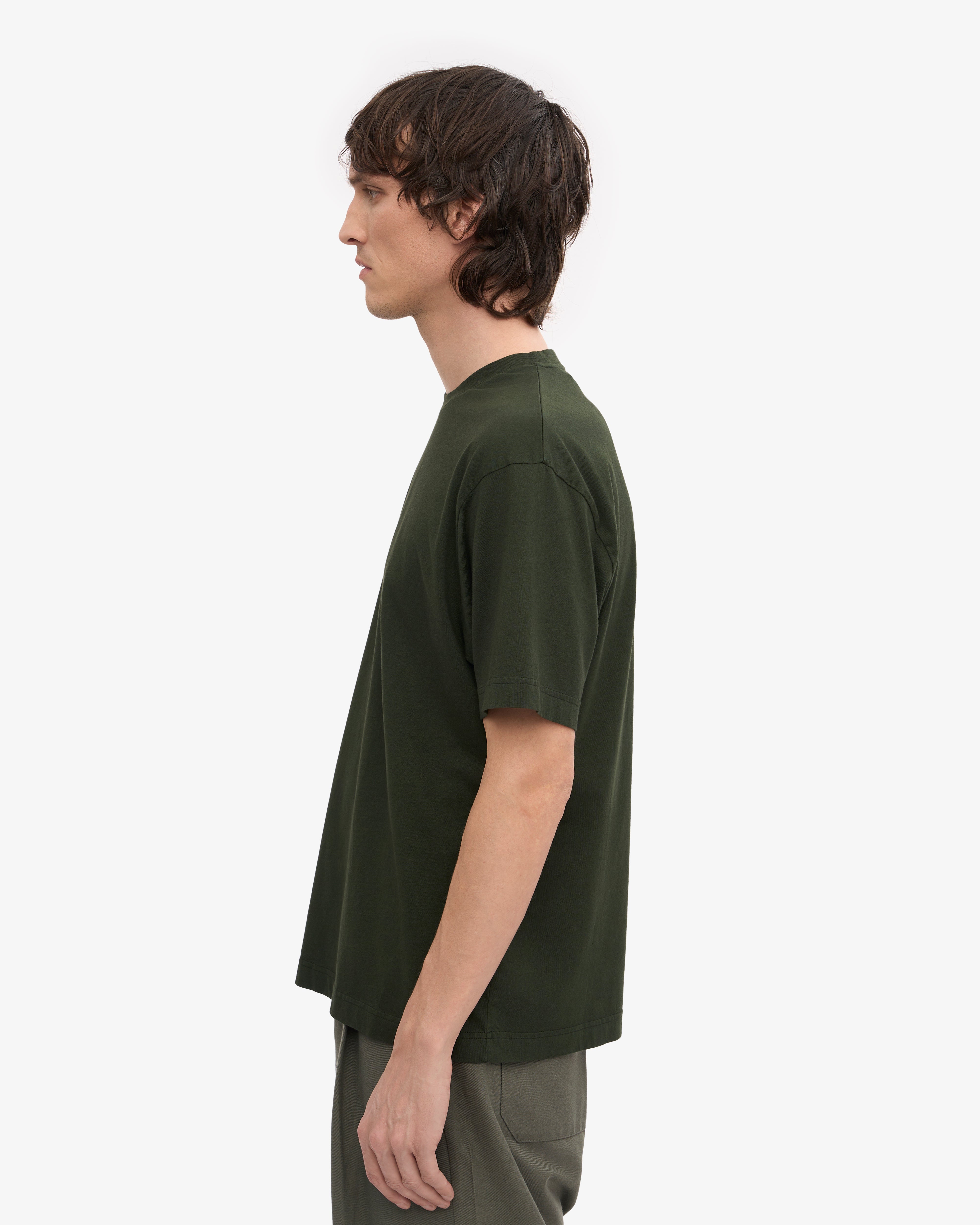 Oversized Organic T-Shirt - Hunter Green XS