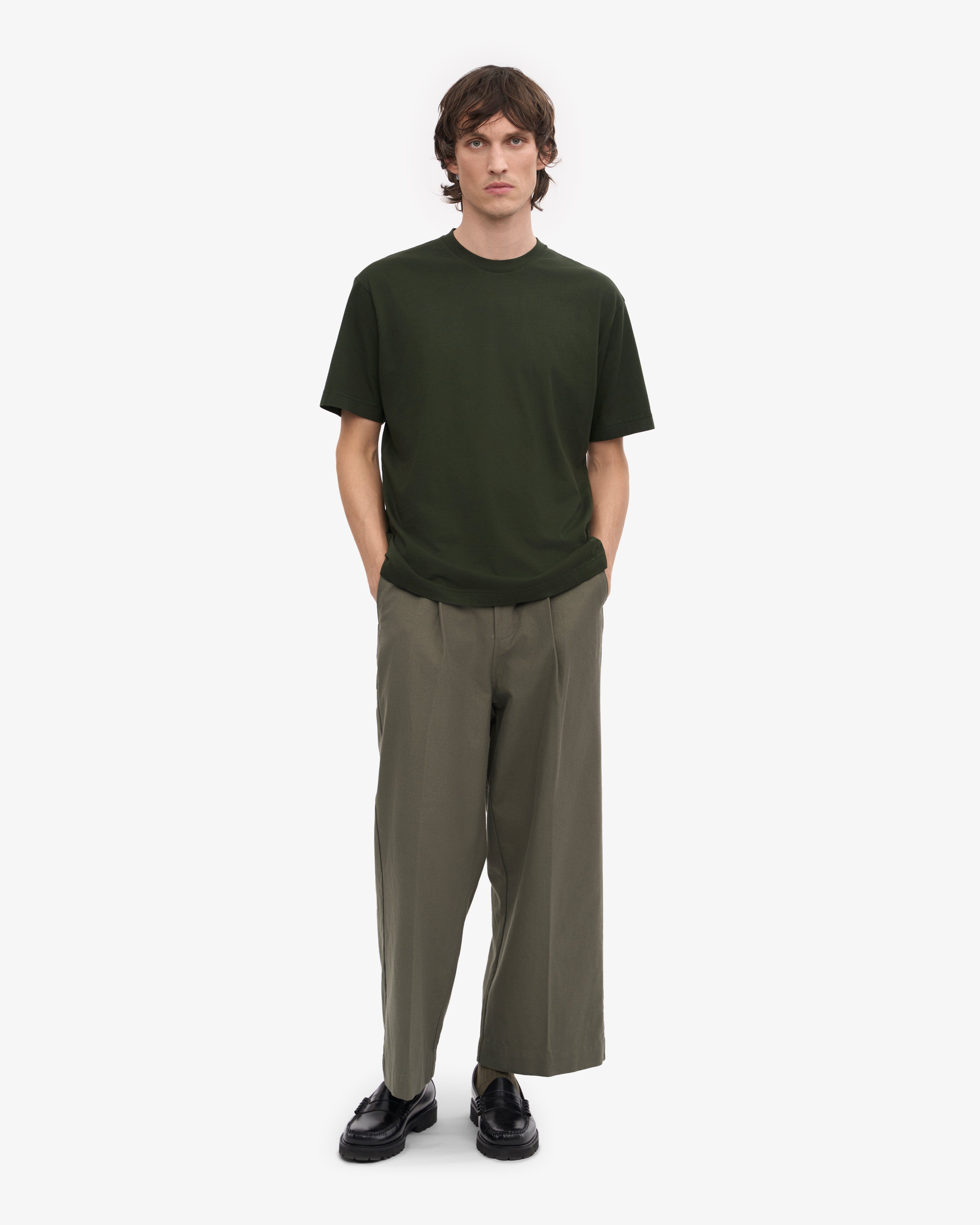 Oversized Organic T-Shirt - Hunter Green XS