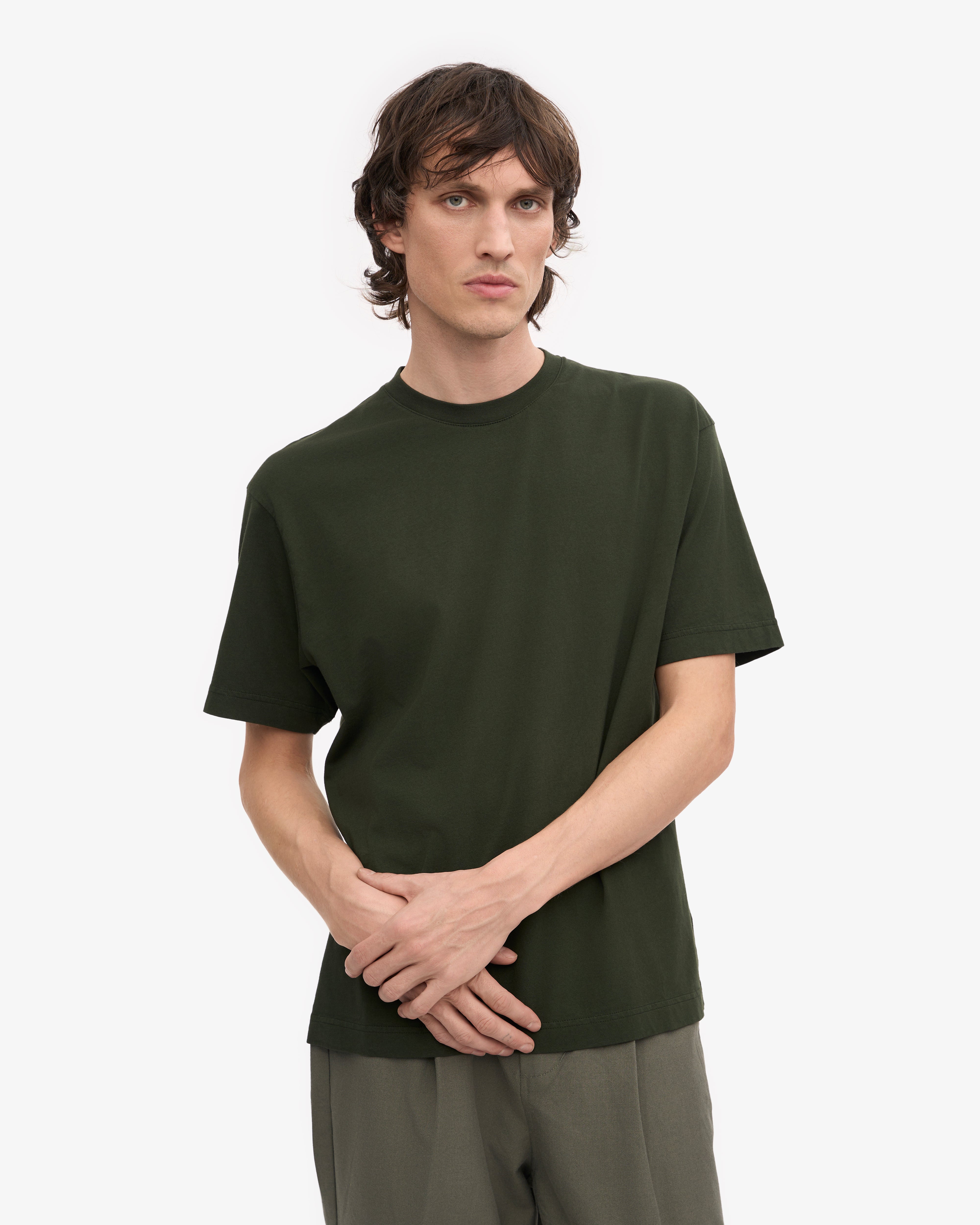Oversized Organic T-Shirt - Hunter Green XS