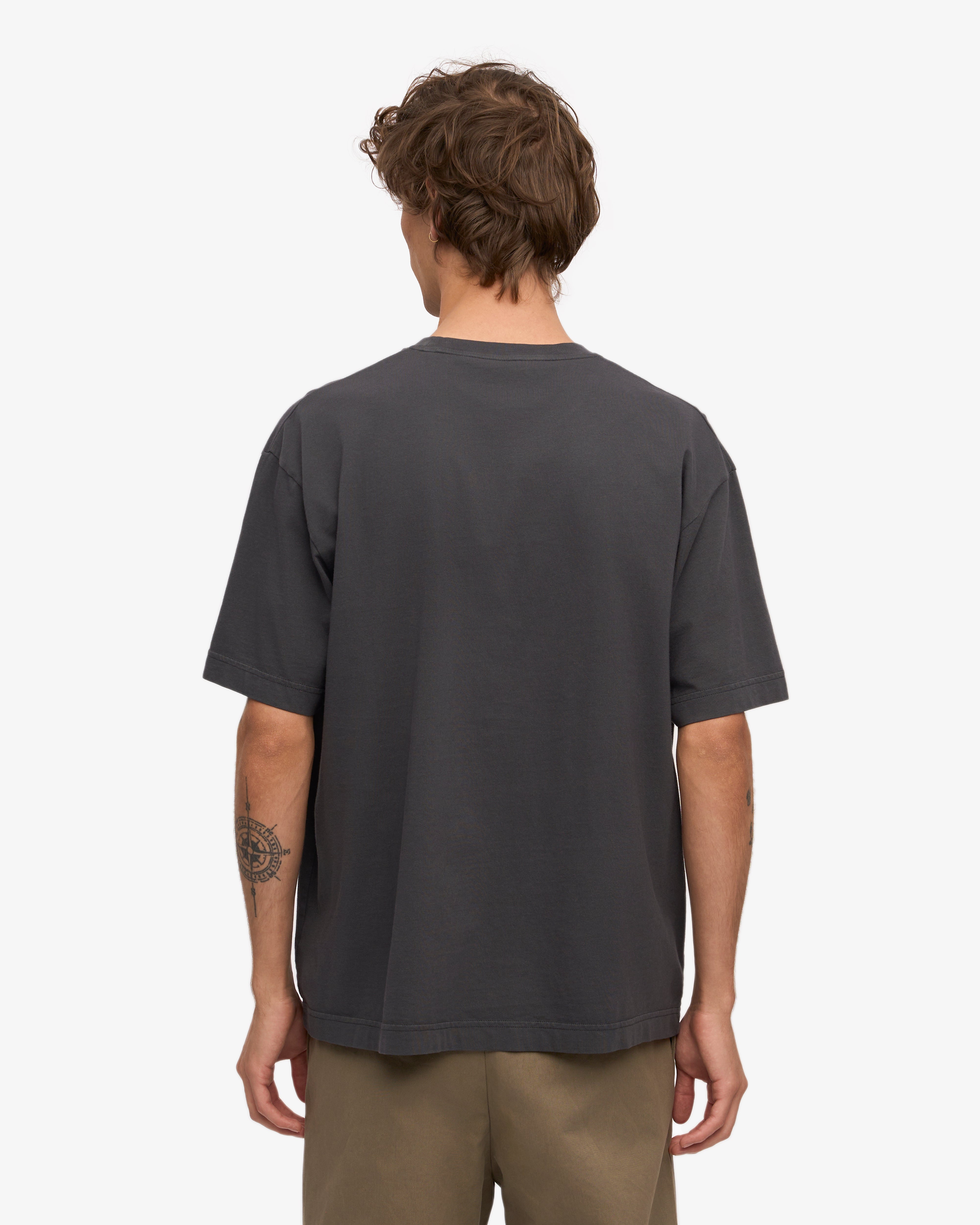 Oversized Organic T-Shirt - Lava Grey XS