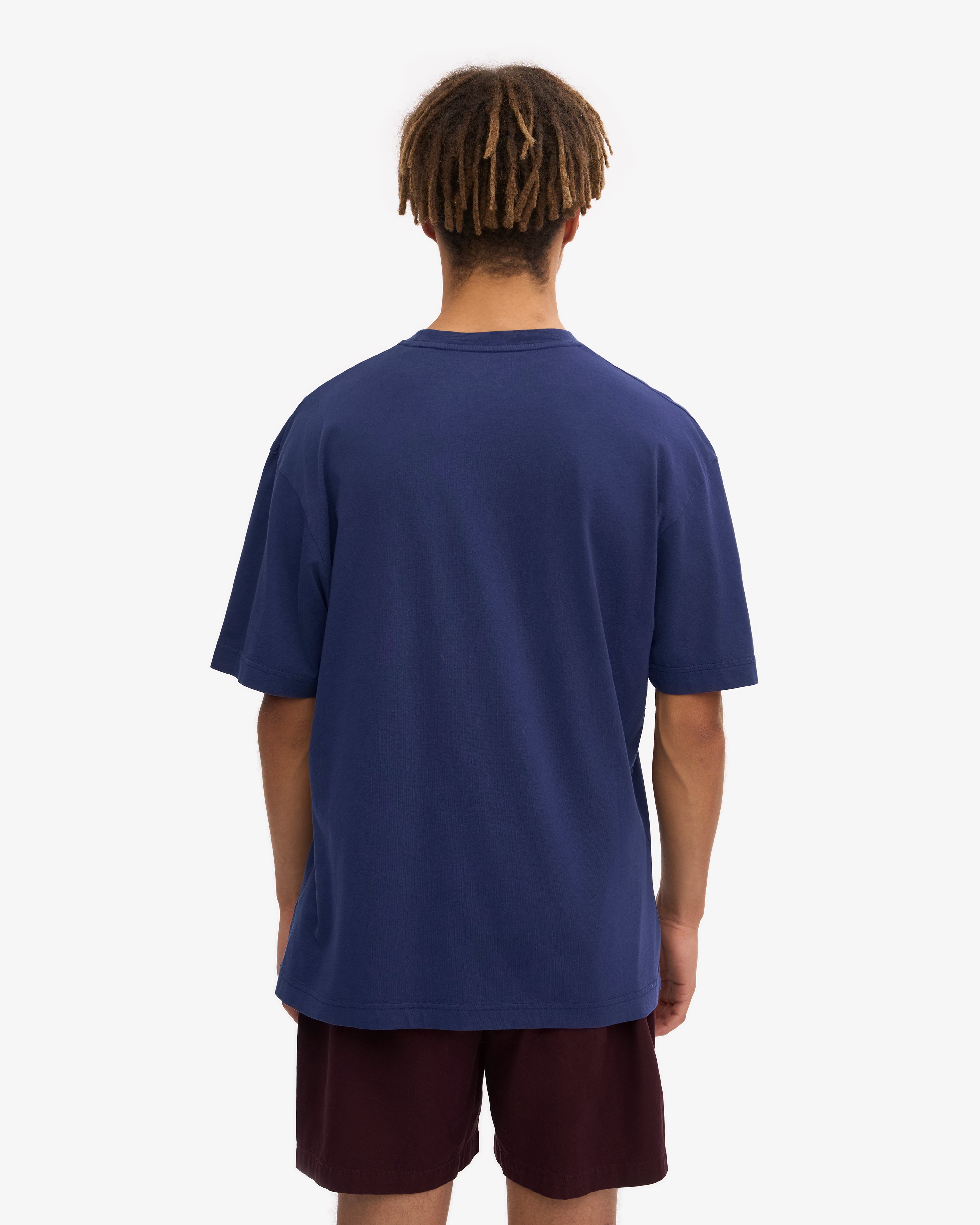 Oversized Organic T-Shirt - Marine Blue XS