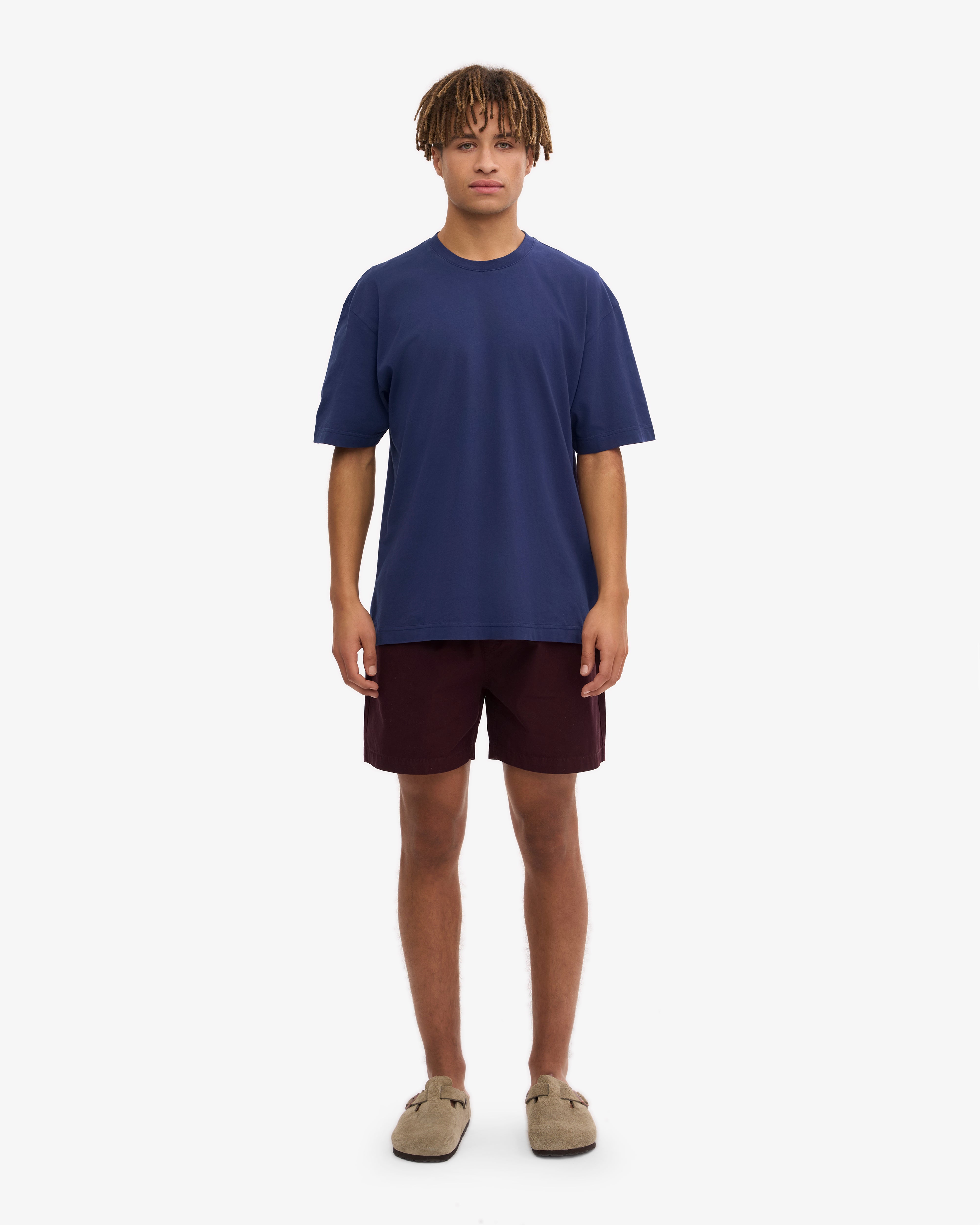 Oversized Organic T-Shirt - Marine Blue XS