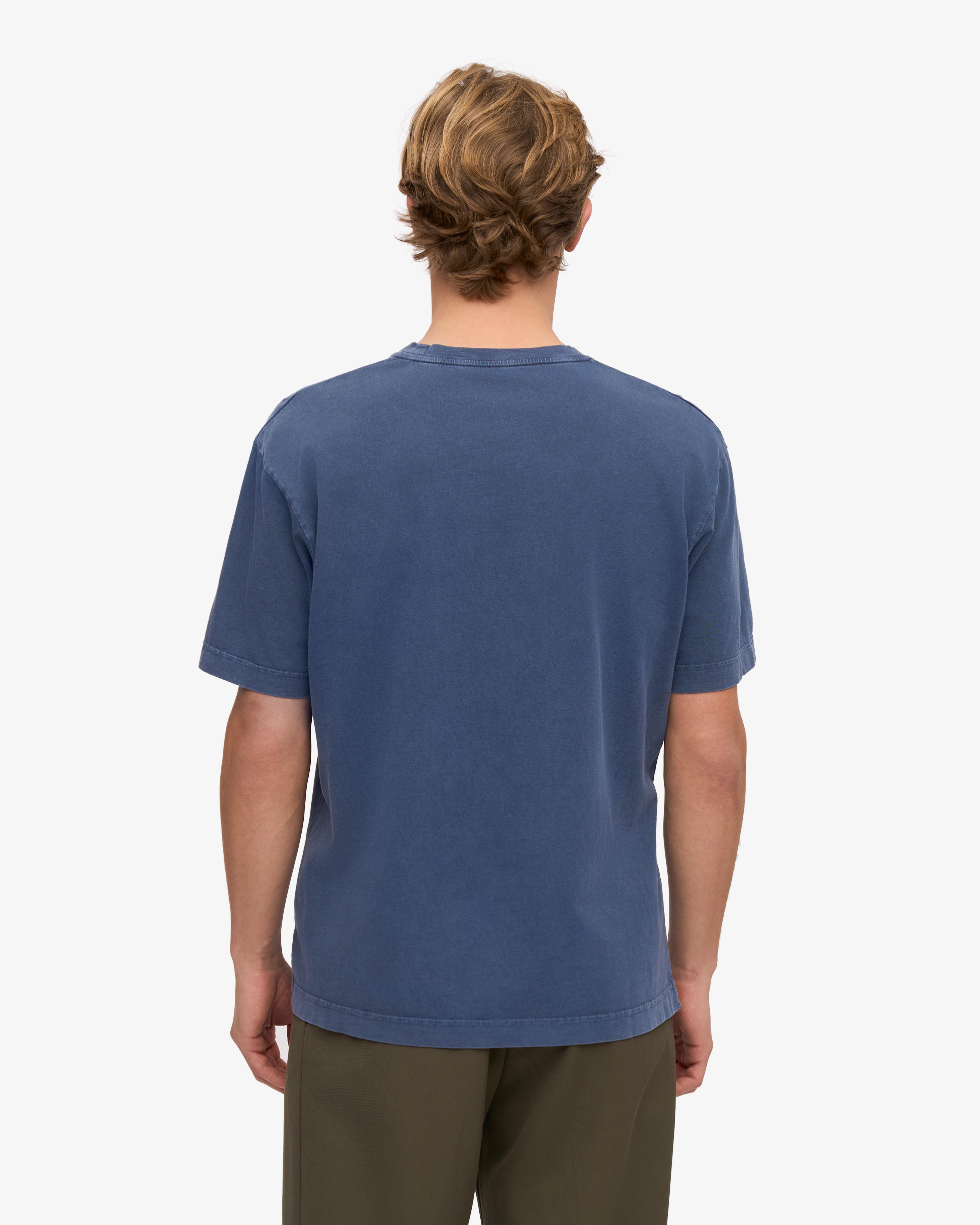 Oversized Organic T-Shirt - Neptune Blue XS