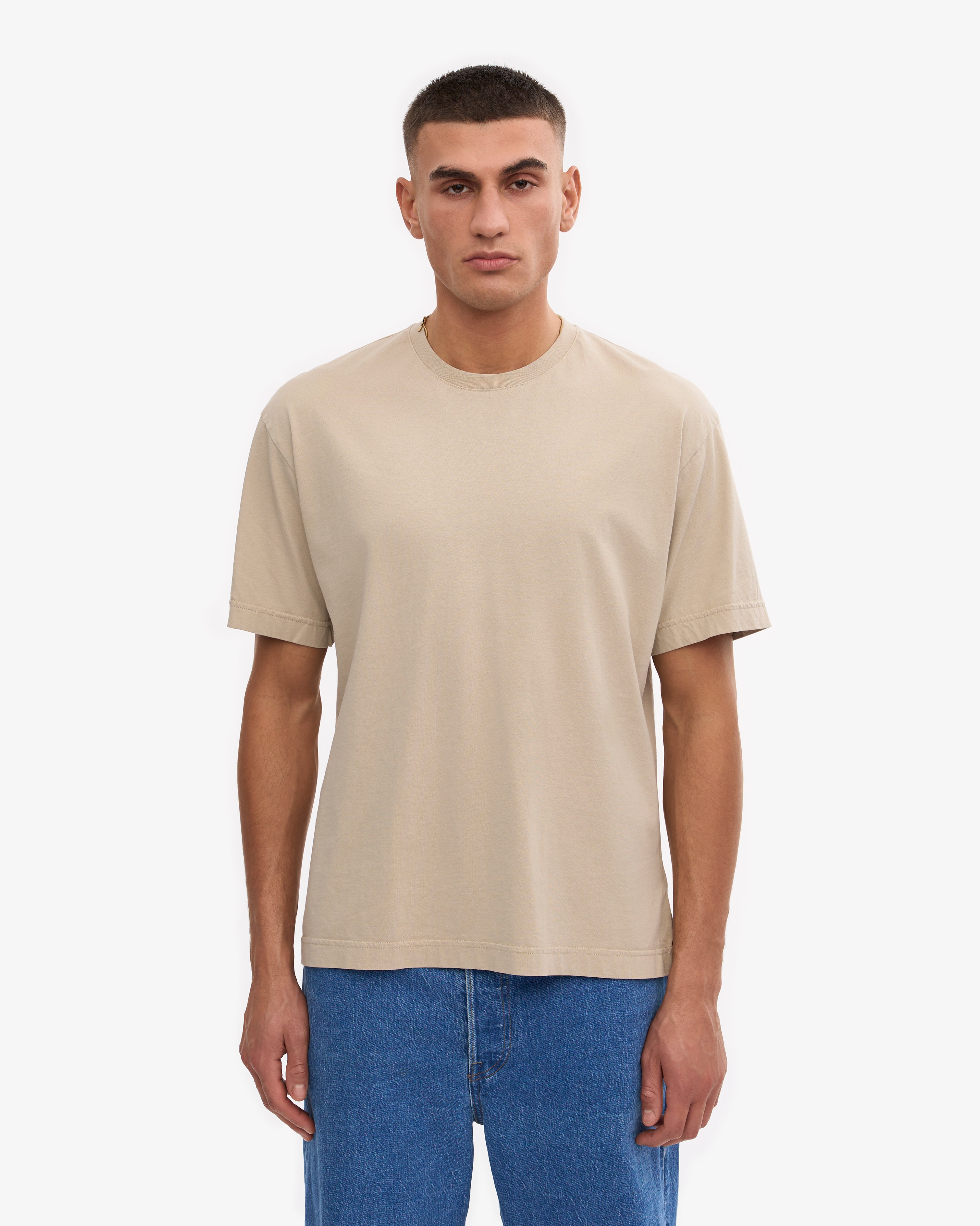 Oversized Organic T-Shirt - Oyster Grey XS