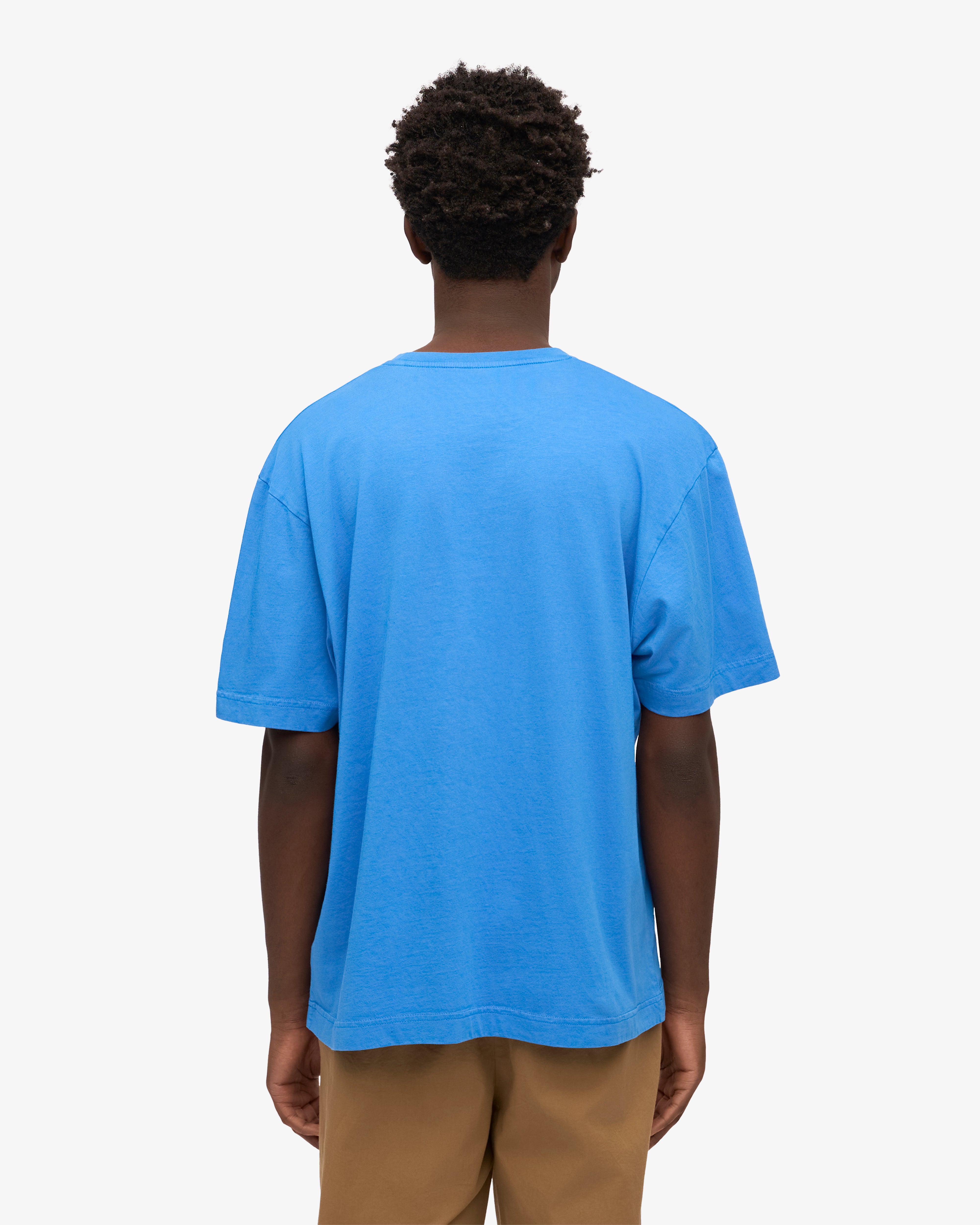 Oversized Organic T-Shirt - Pacific Blue XS
