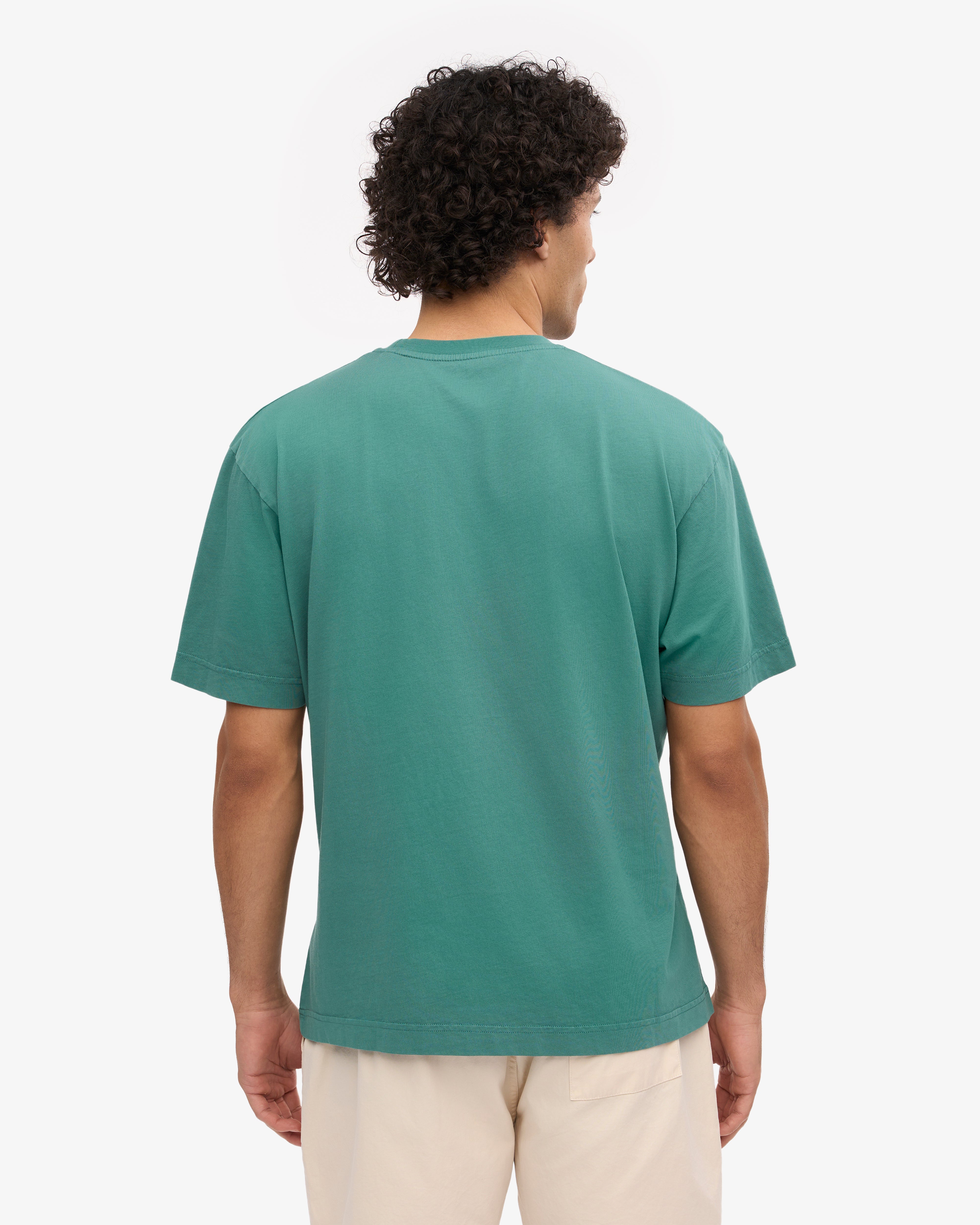 Oversized Organic T-Shirt - Pine Green XS