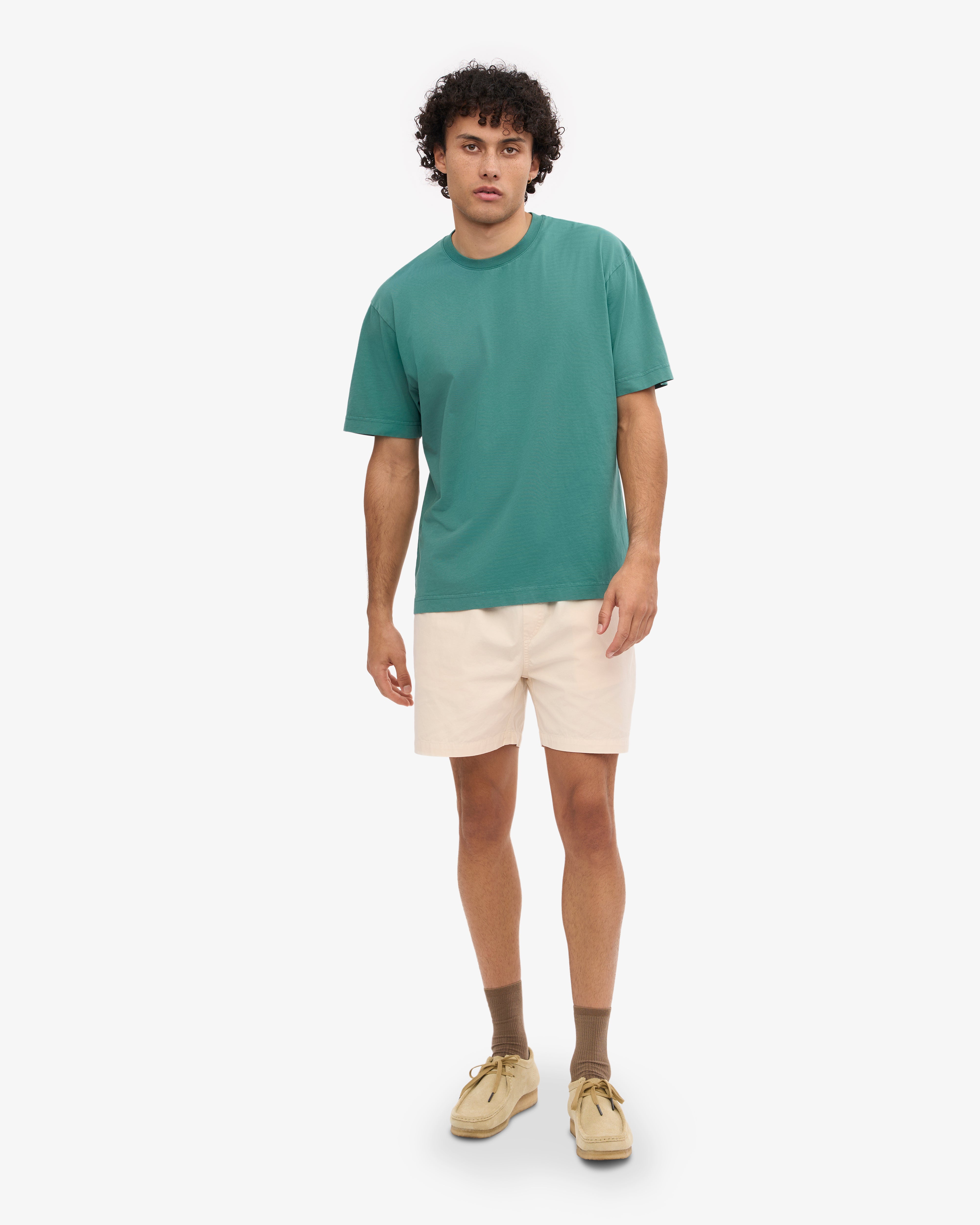 Oversized Organic T-Shirt - Pine Green XS