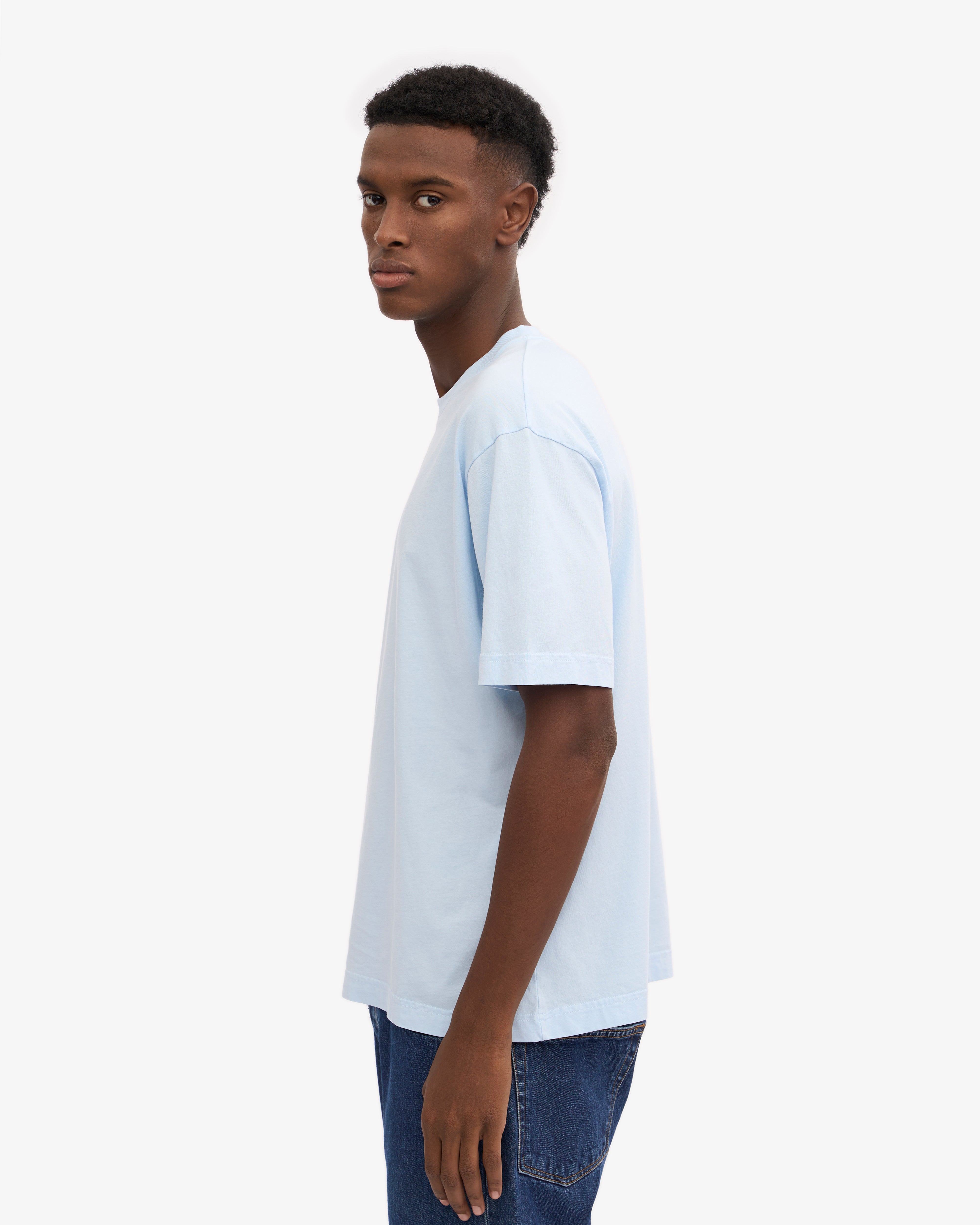 Oversized Organic T-Shirt - Polar Blue XS