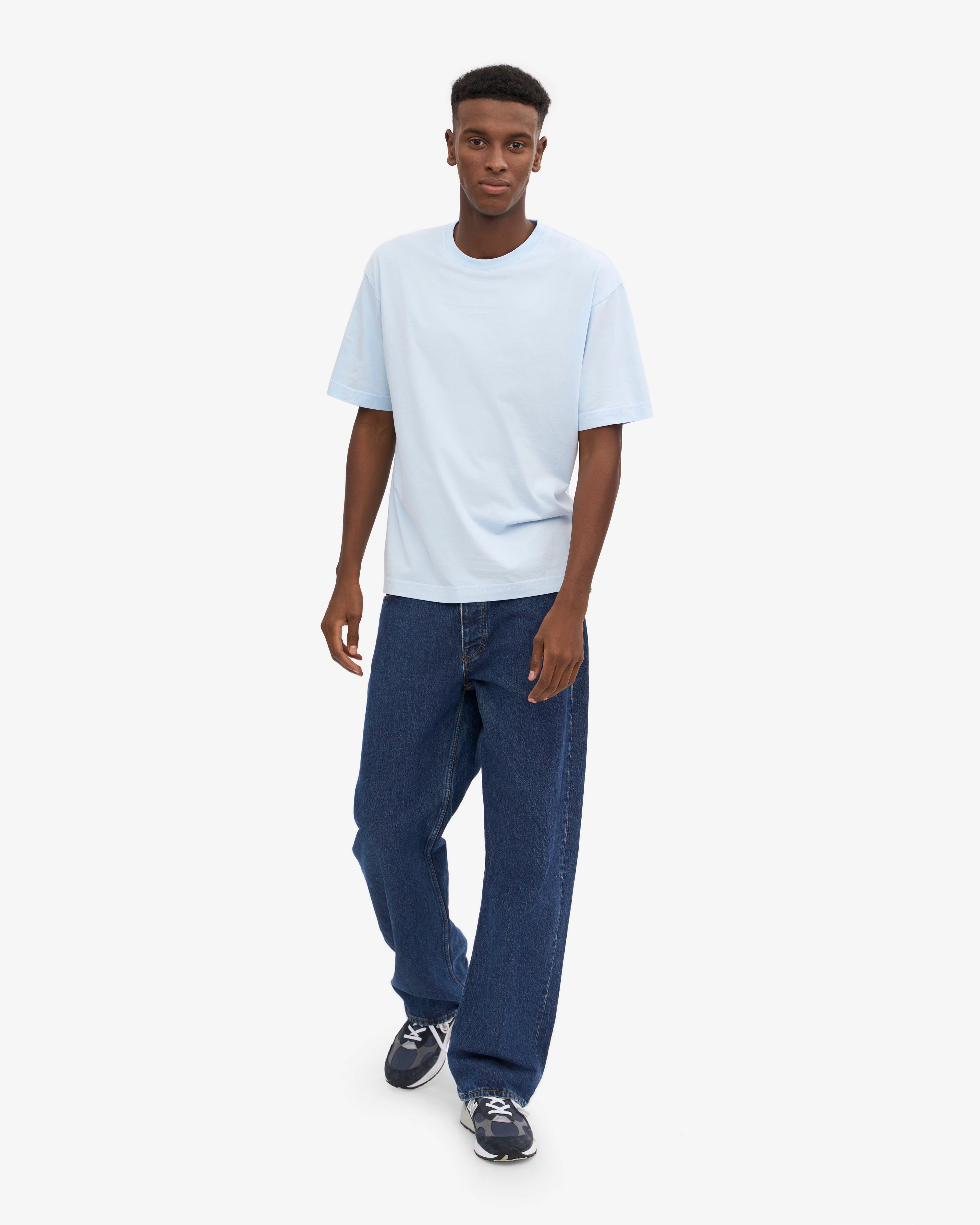 Oversized Organic T-Shirt - Polar Blue XS
