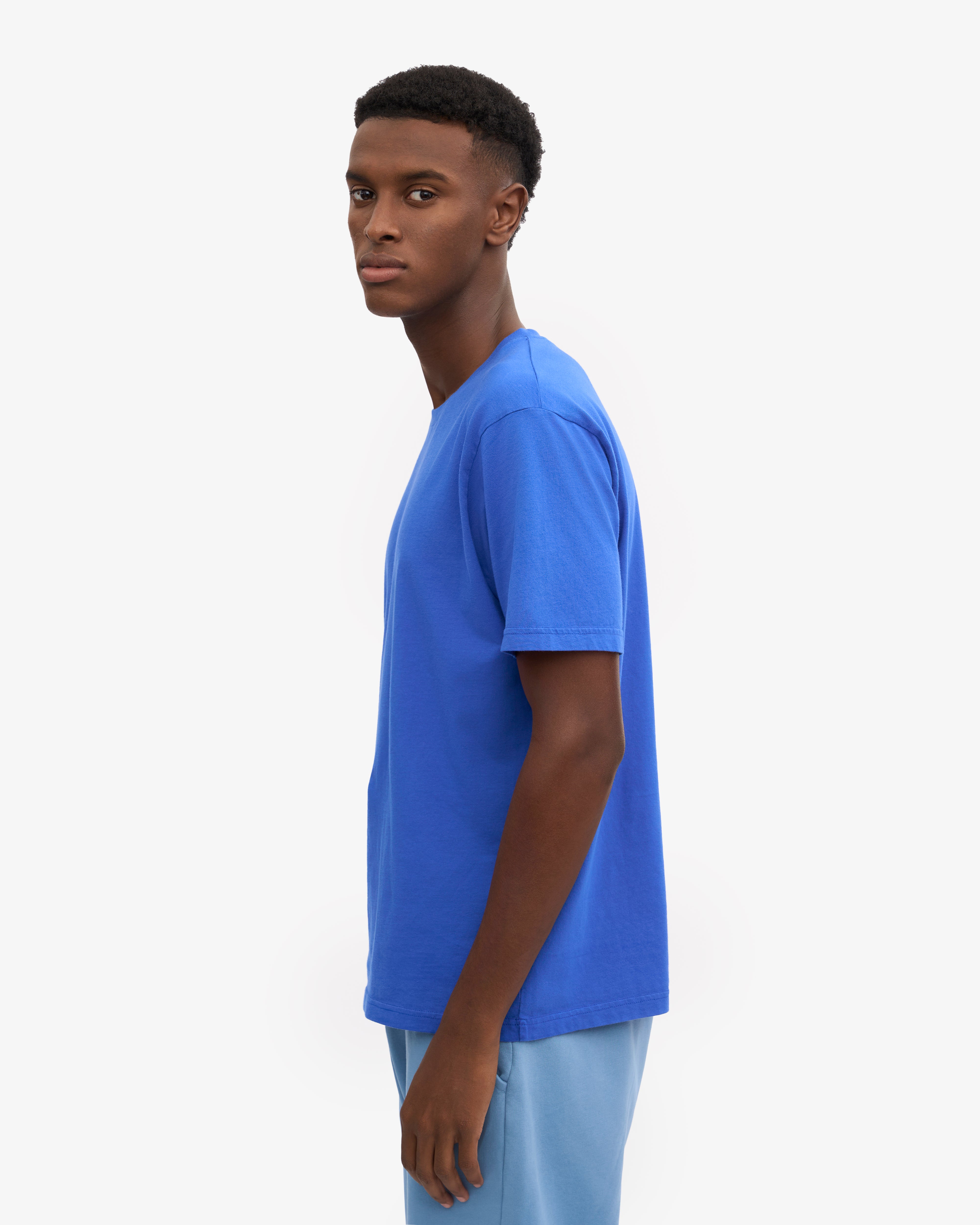 Oversized Organic T-Shirt - Sapphire Blue XS