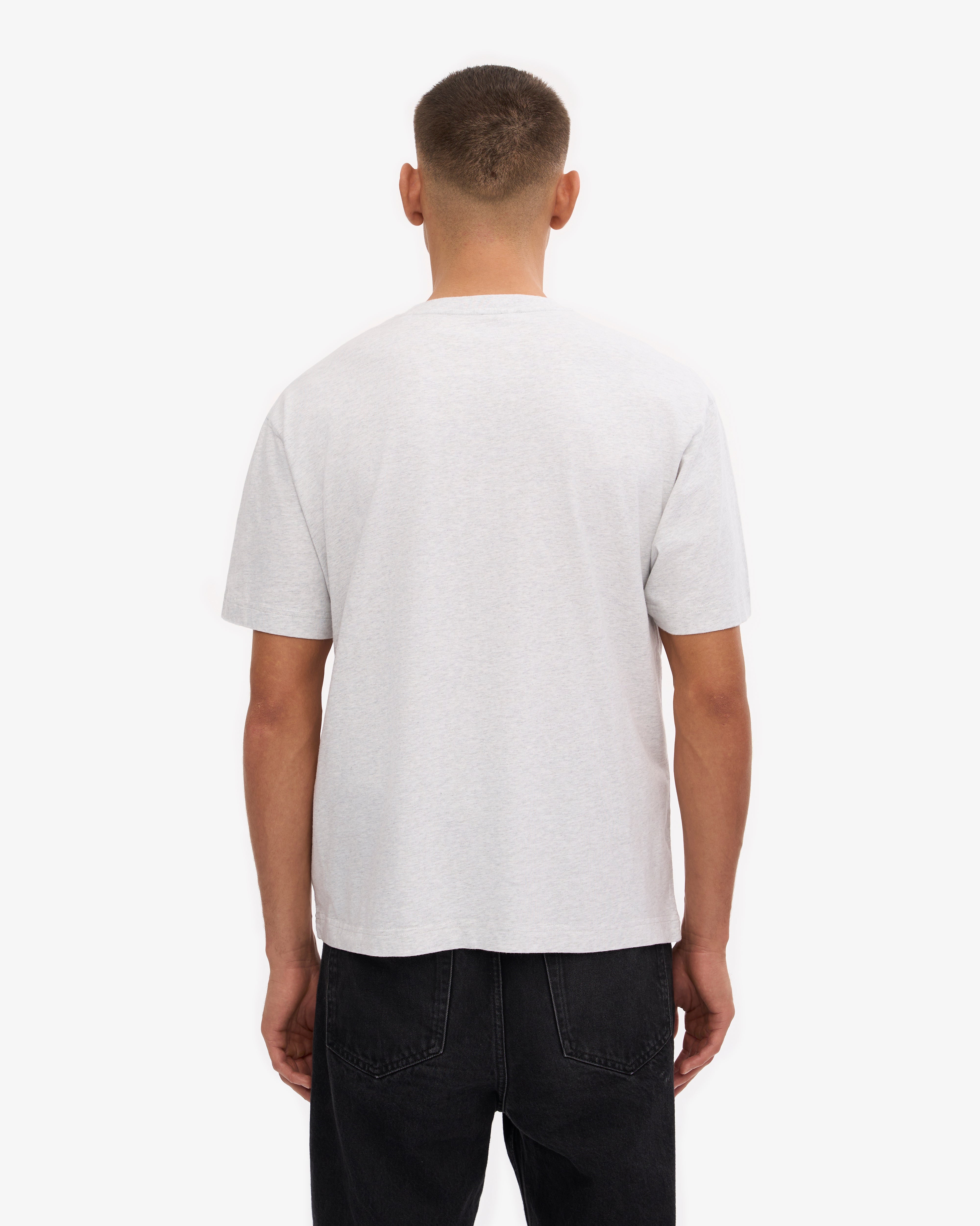 Oversized Organic T-Shirt - Snow Melange XS
