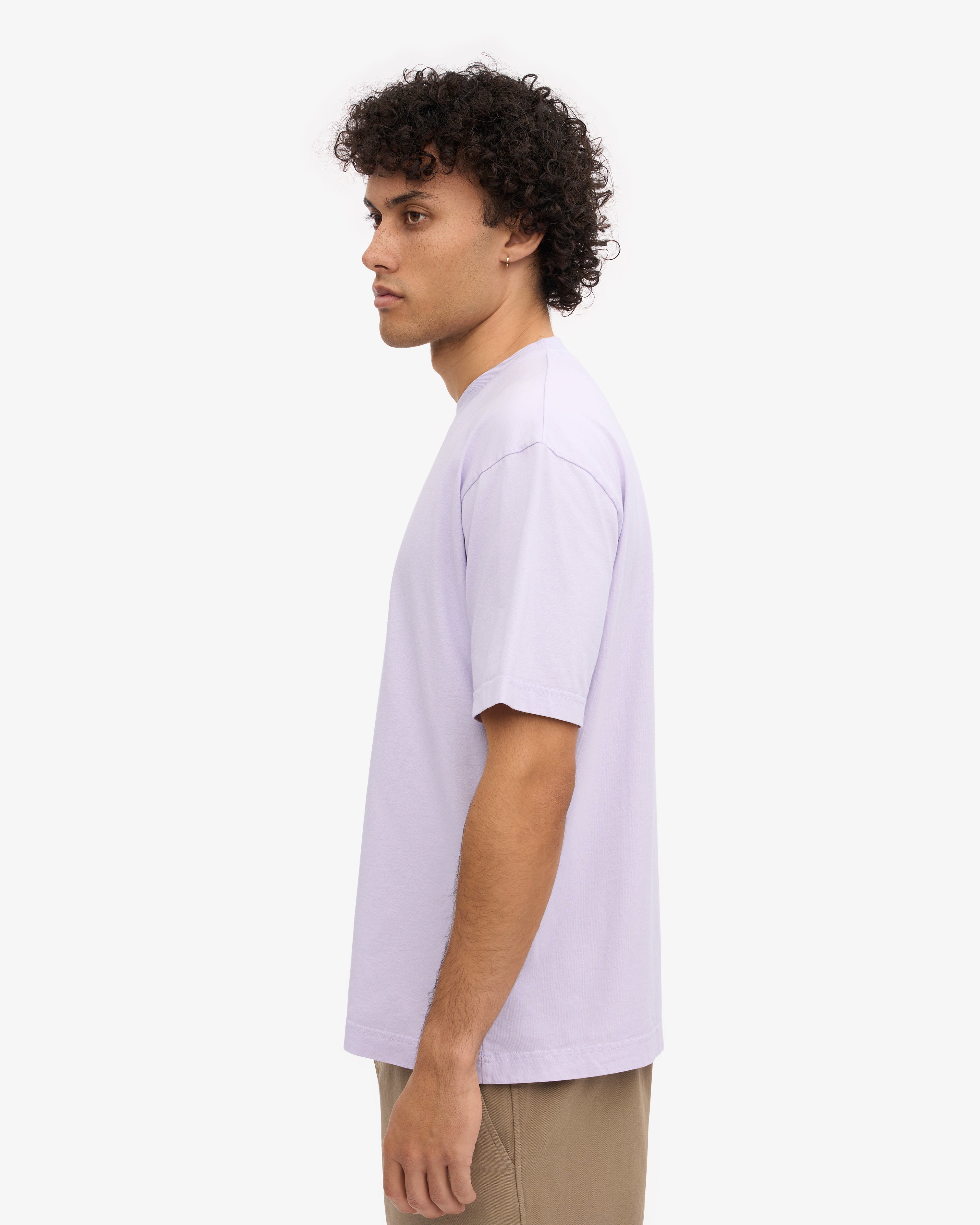 Oversized Organic T-Shirt - Soft Lavender XS