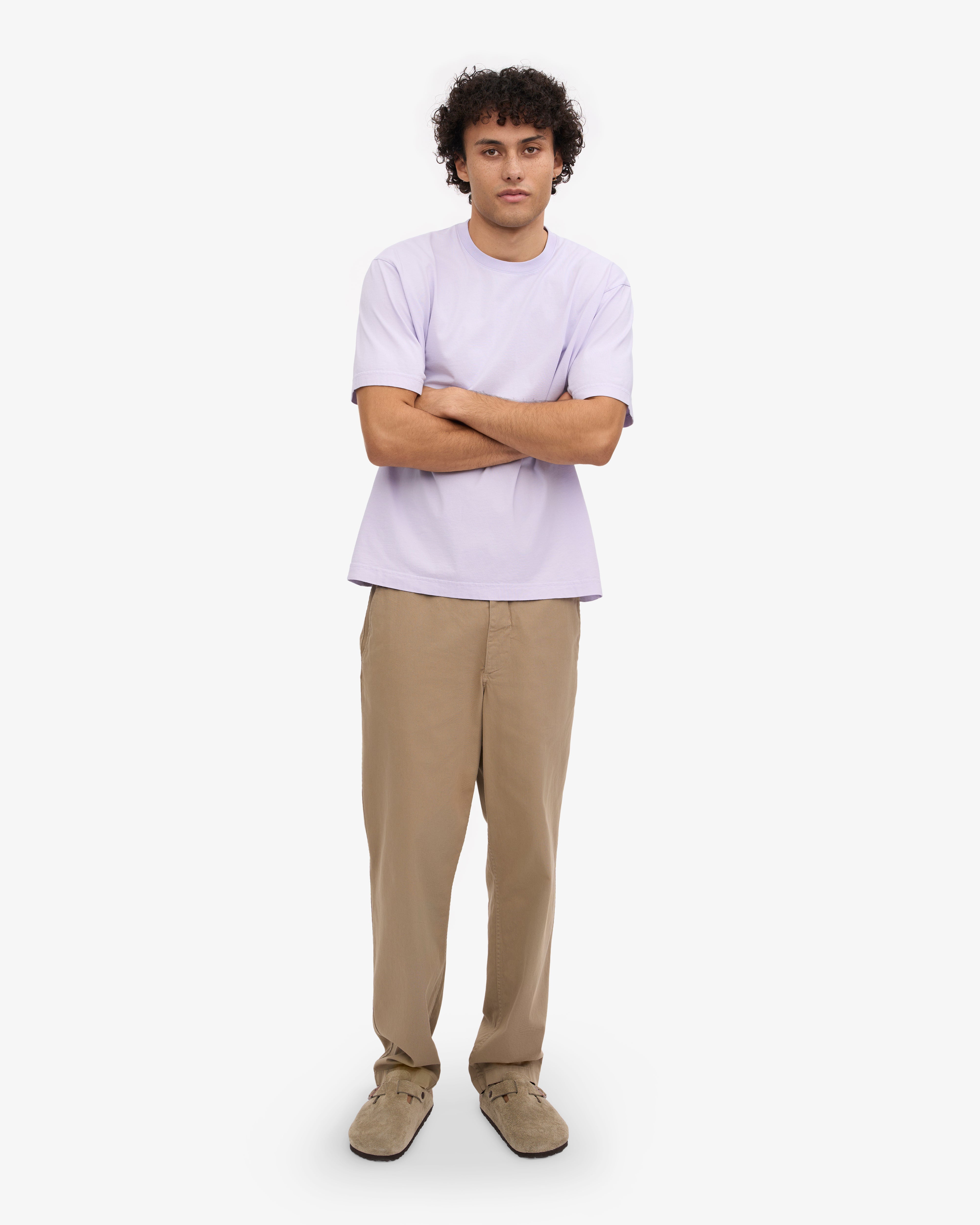 Oversized Organic T-Shirt - Soft Lavender XS