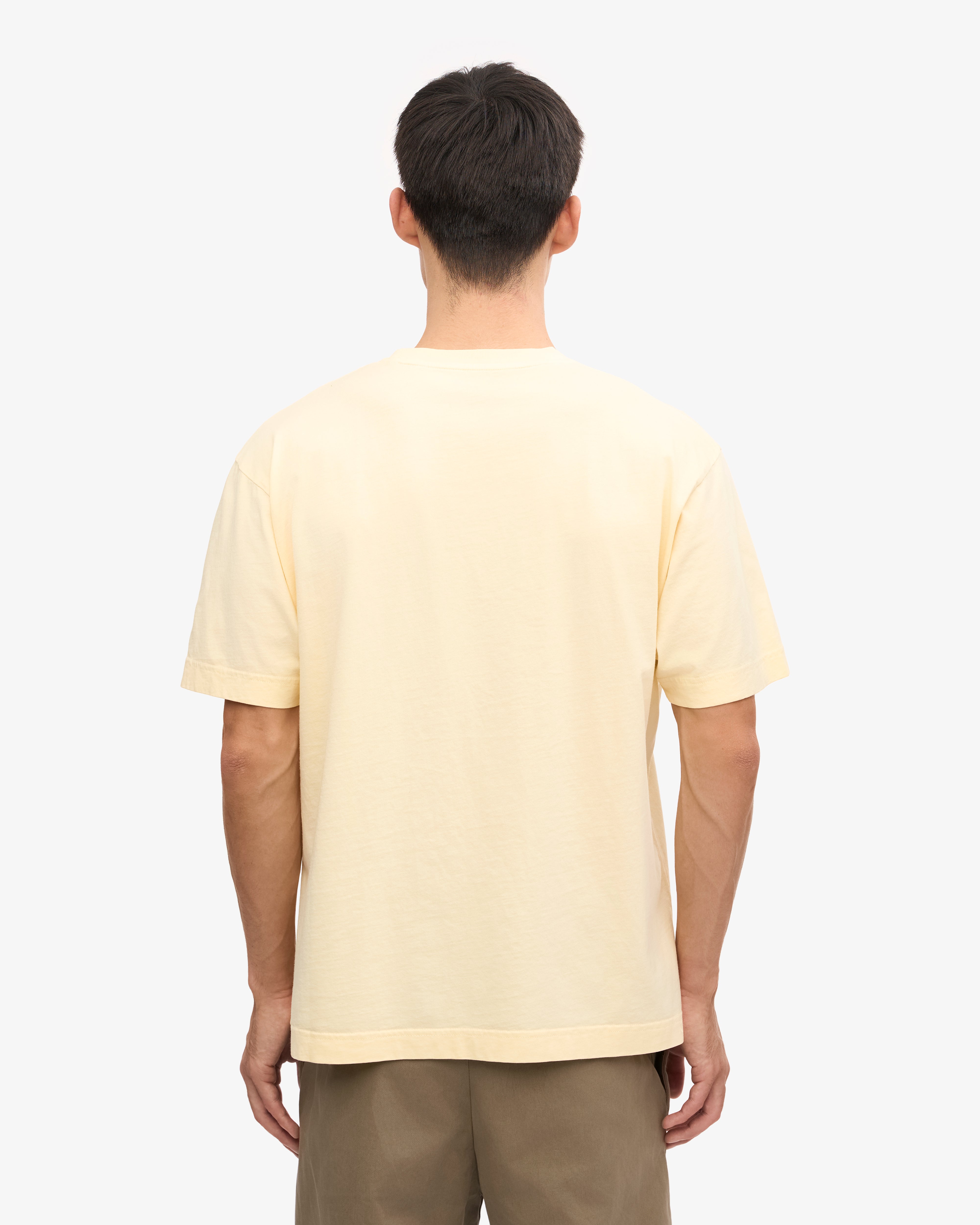 Oversized Organic T-Shirt - Soft Yellow XS