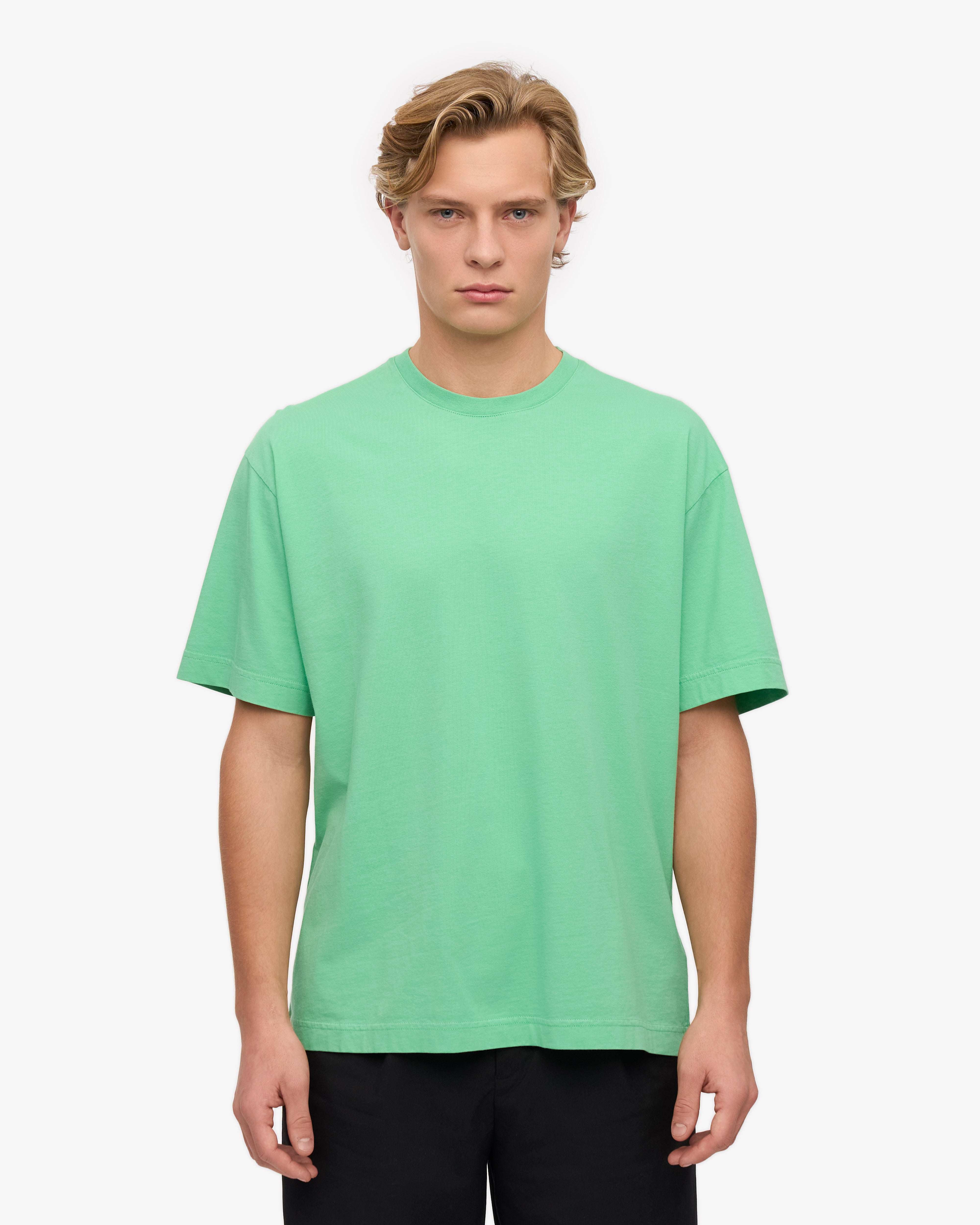 Oversized Organic T-Shirt - Spring Green XS