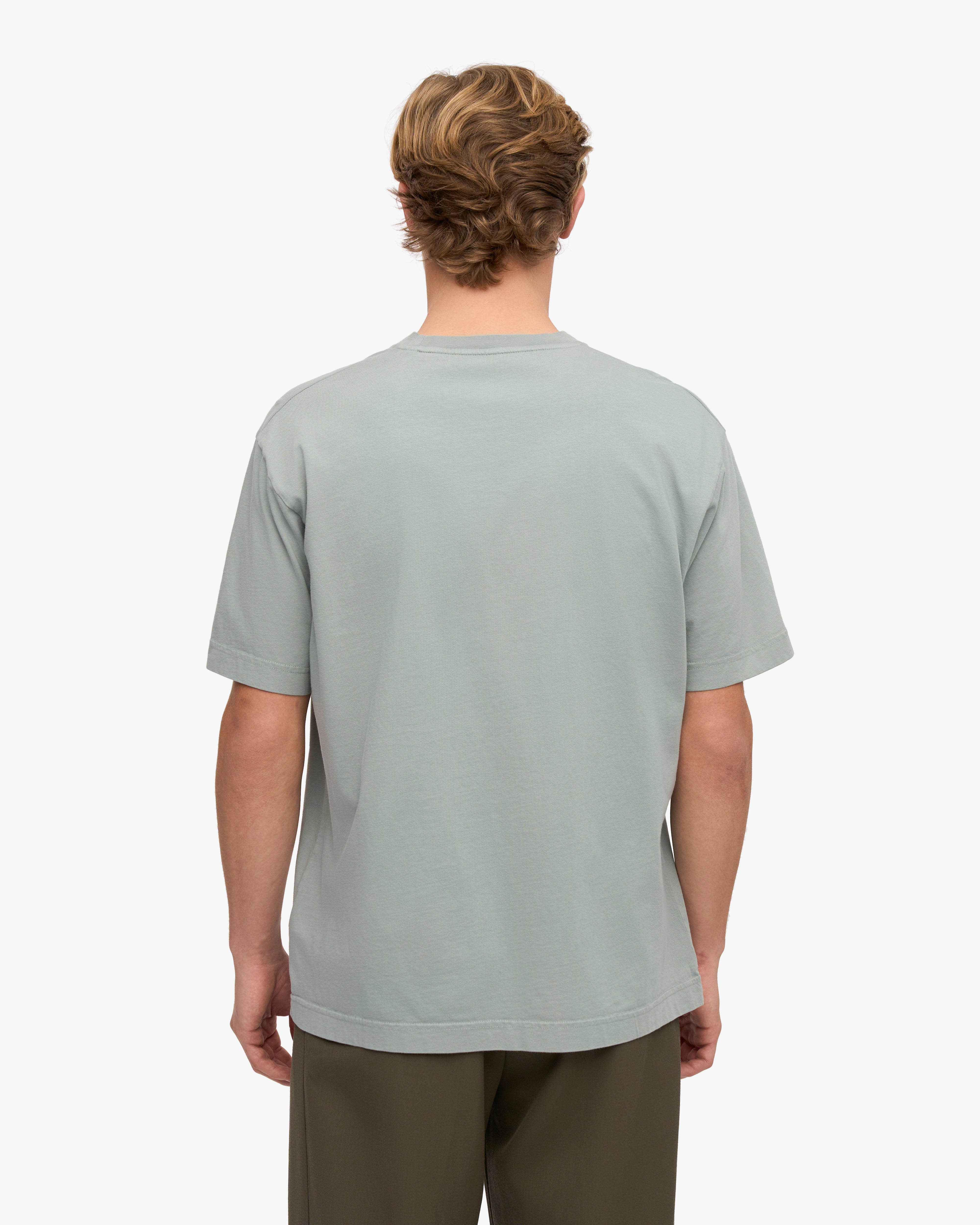 Oversized Organic T-Shirt - Steel Blue XS