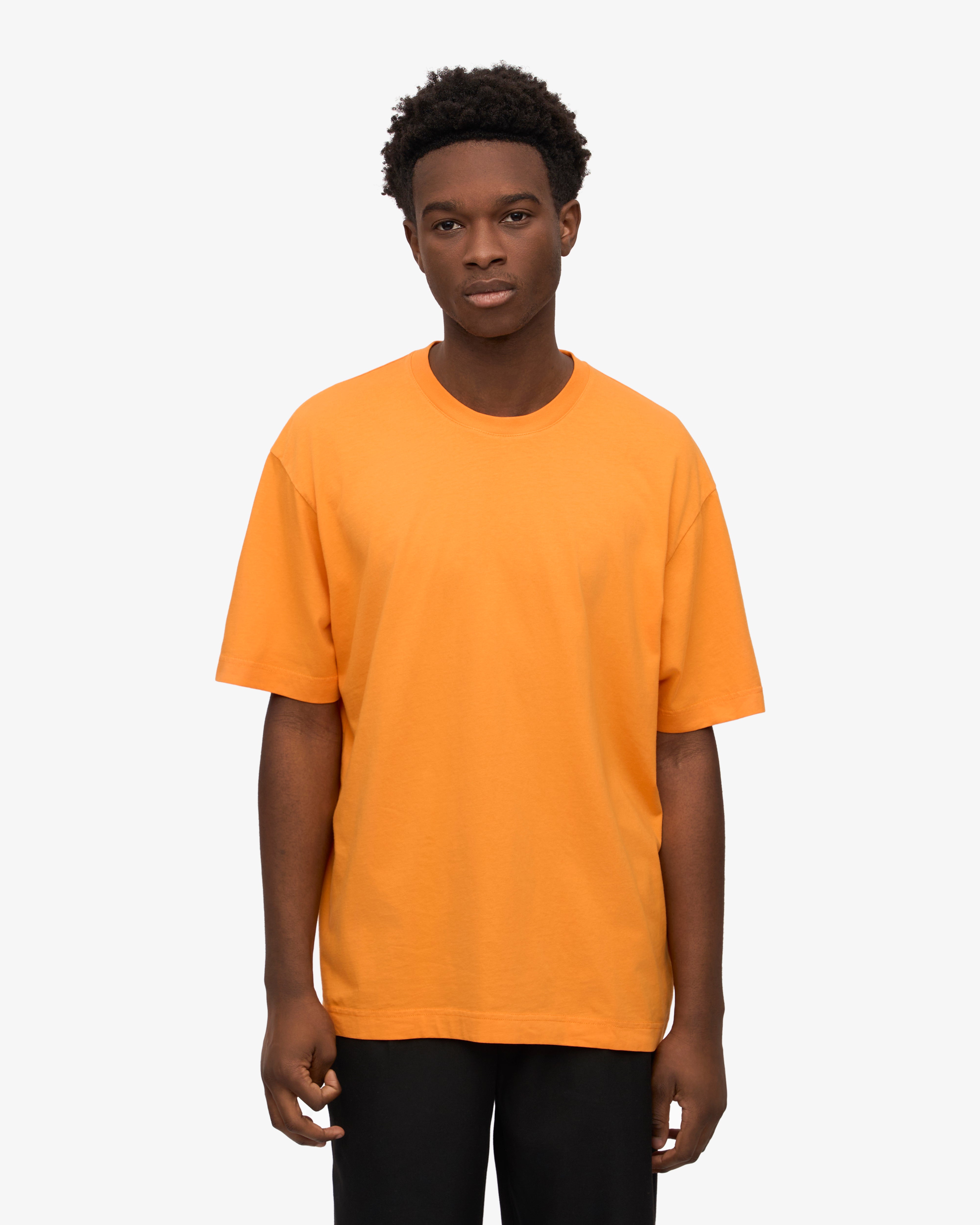 Oversized Organic T-Shirt - Sunny Orange XS
