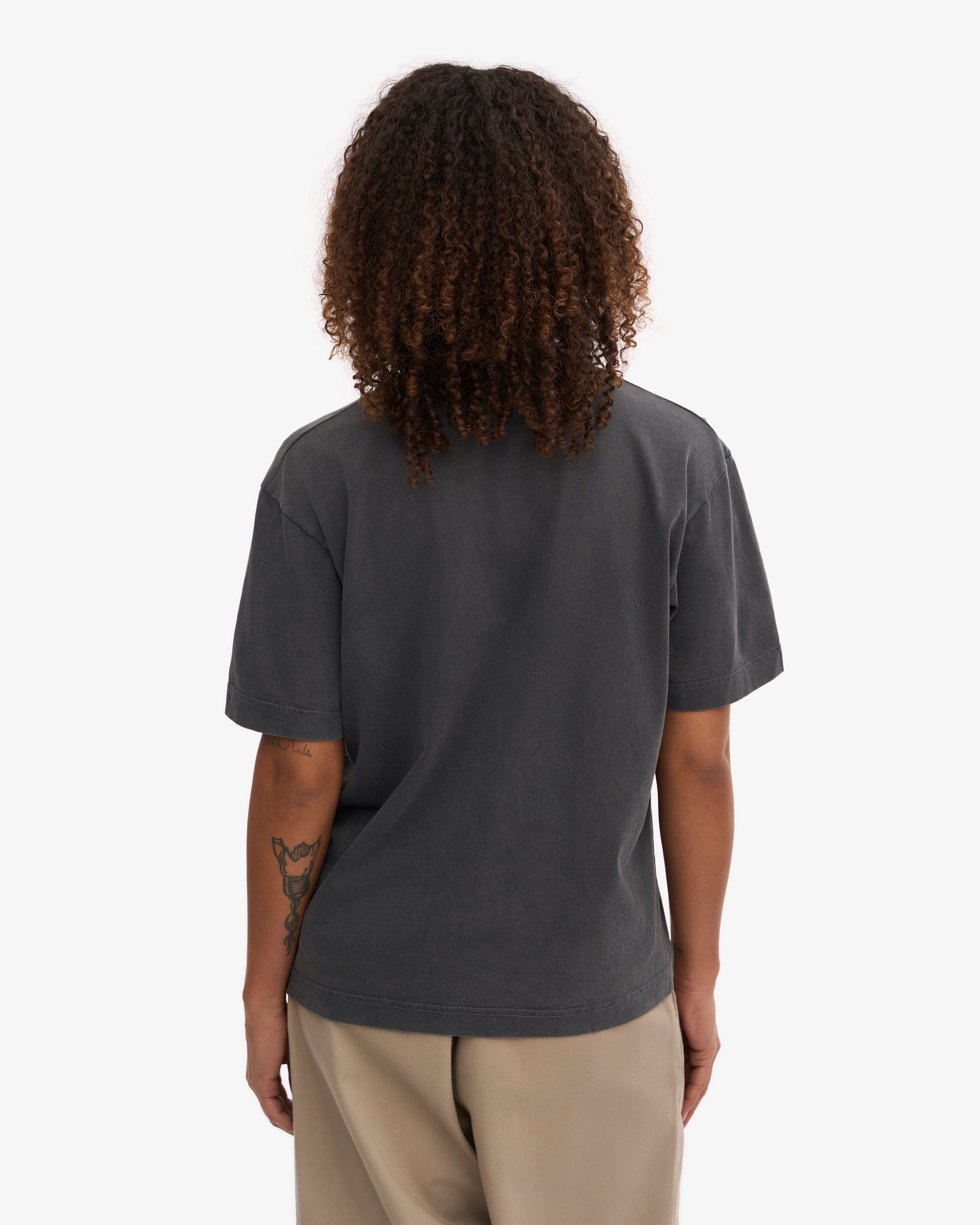 Oversized Organic T-Shirt - Faded Black XS