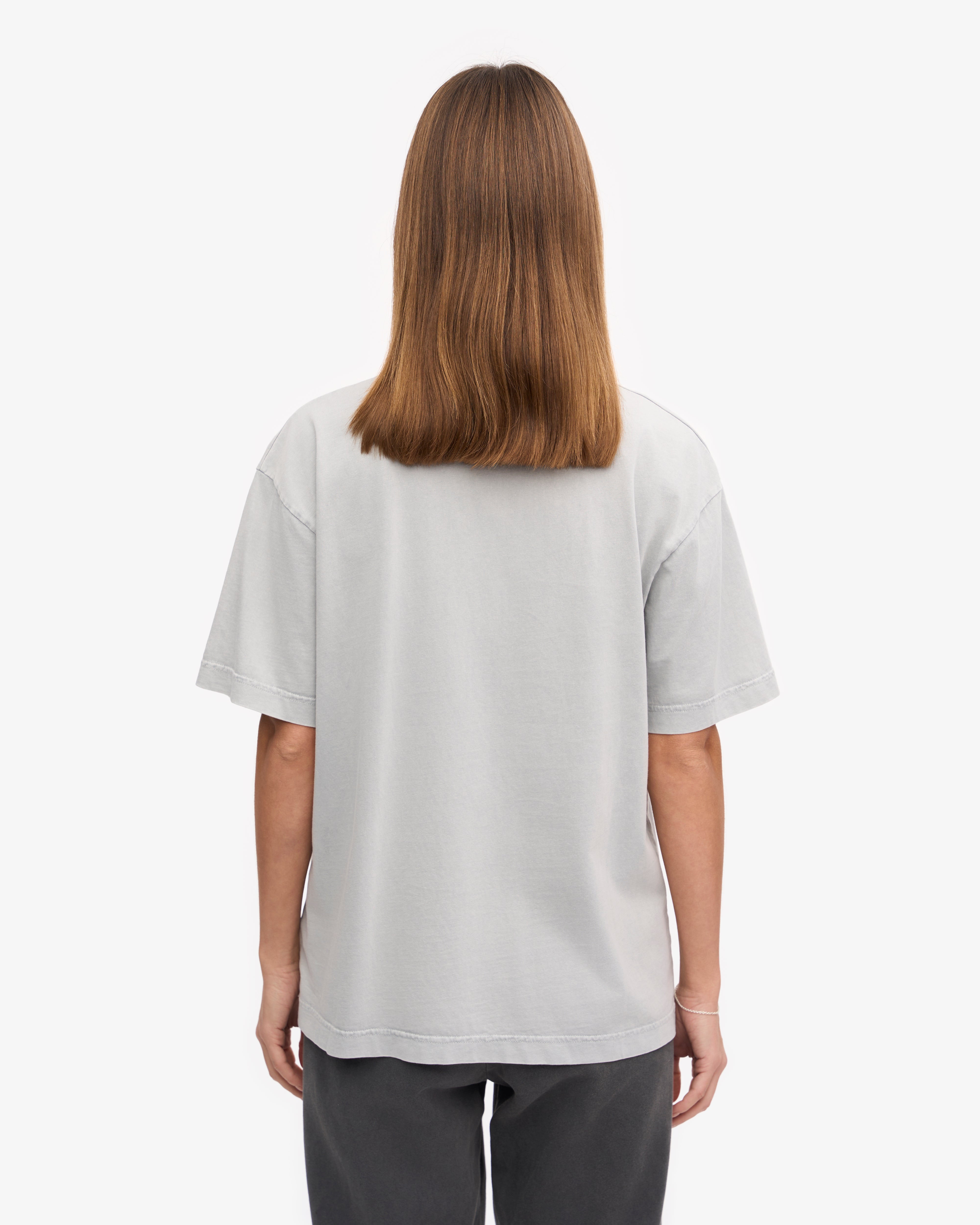 Oversized Organic T-Shirt - Faded Grey XS