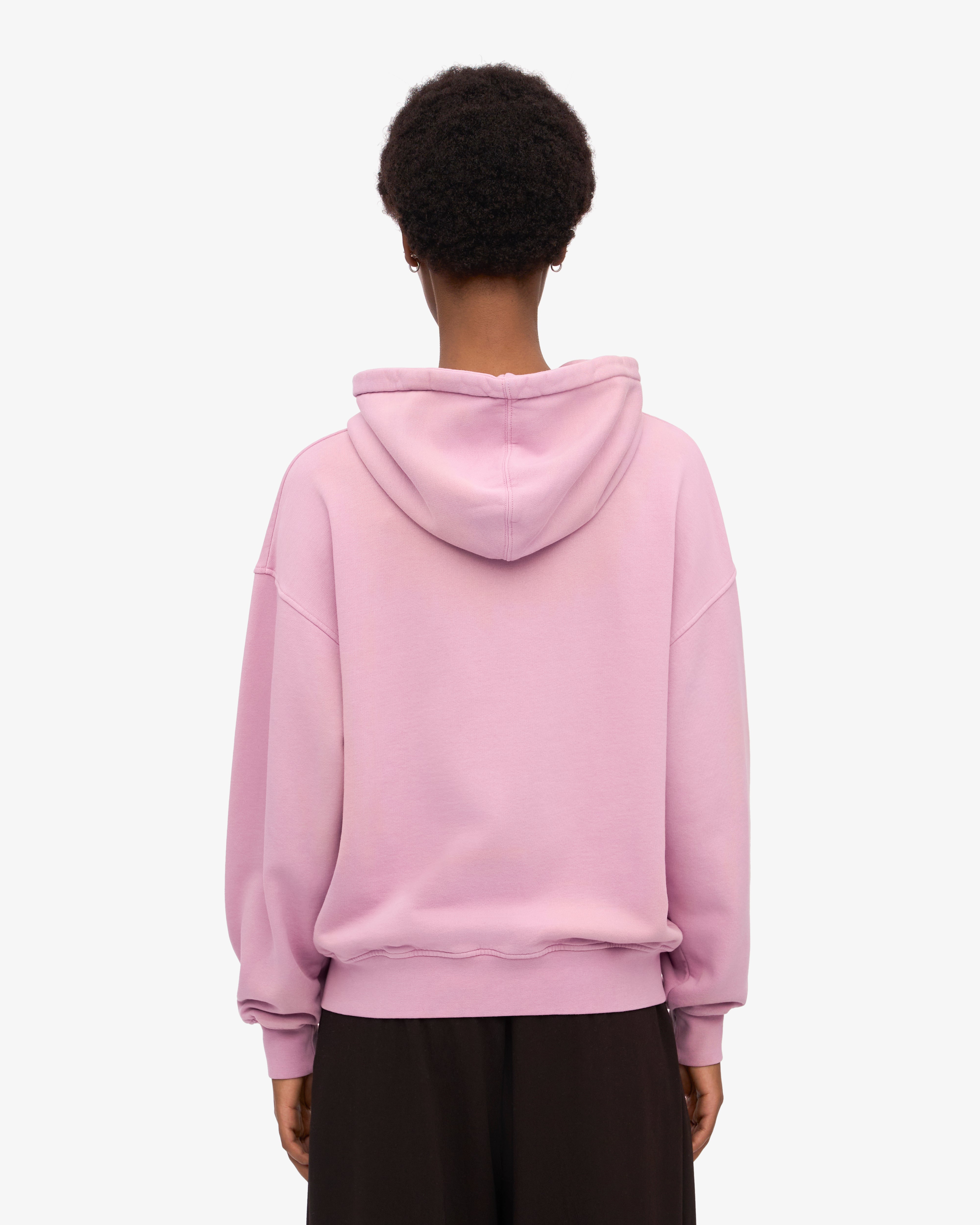 Organic Oversized Zip Hood - Cherry Blossom