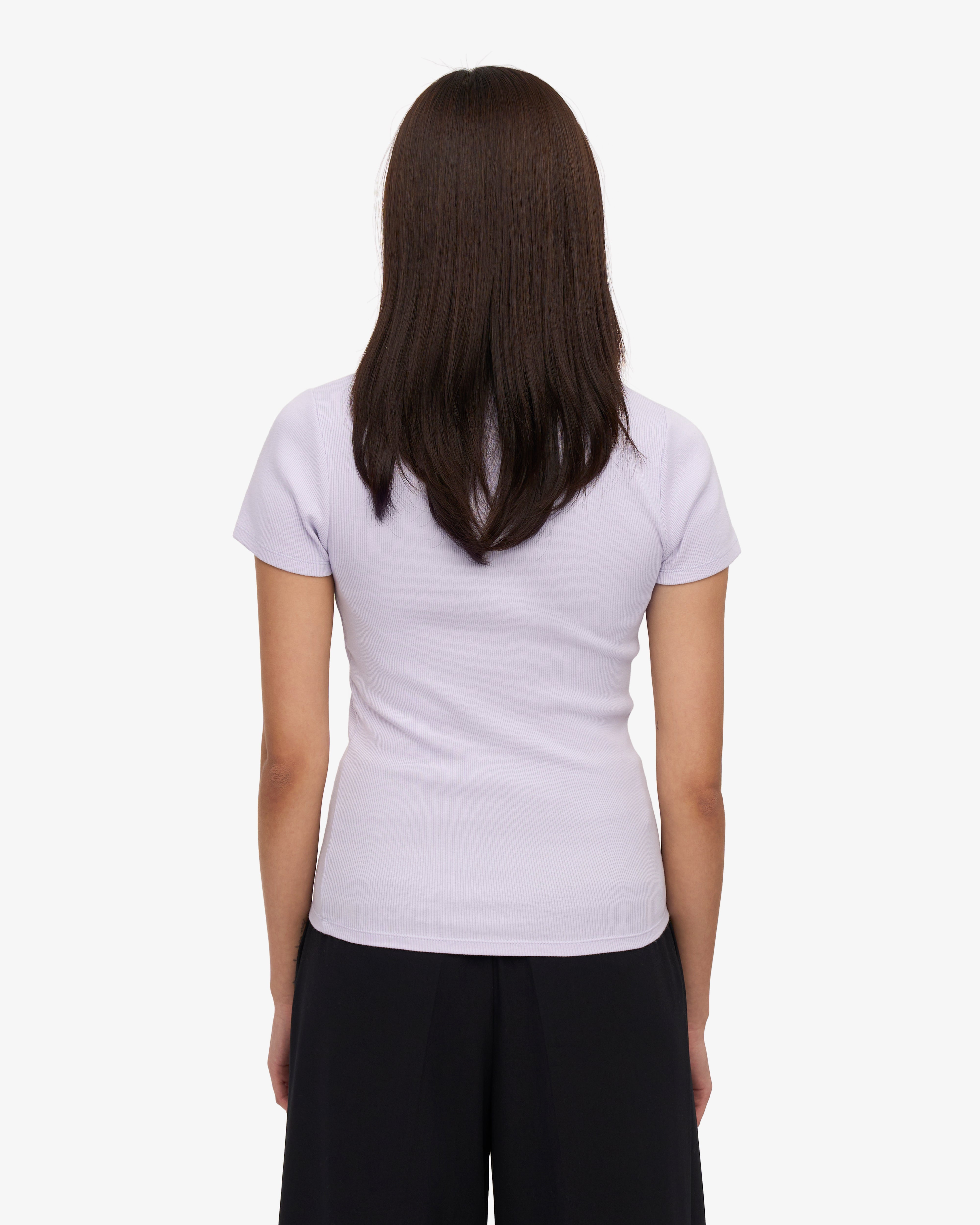 Organic Rib T-Shirt - Soft Lavender