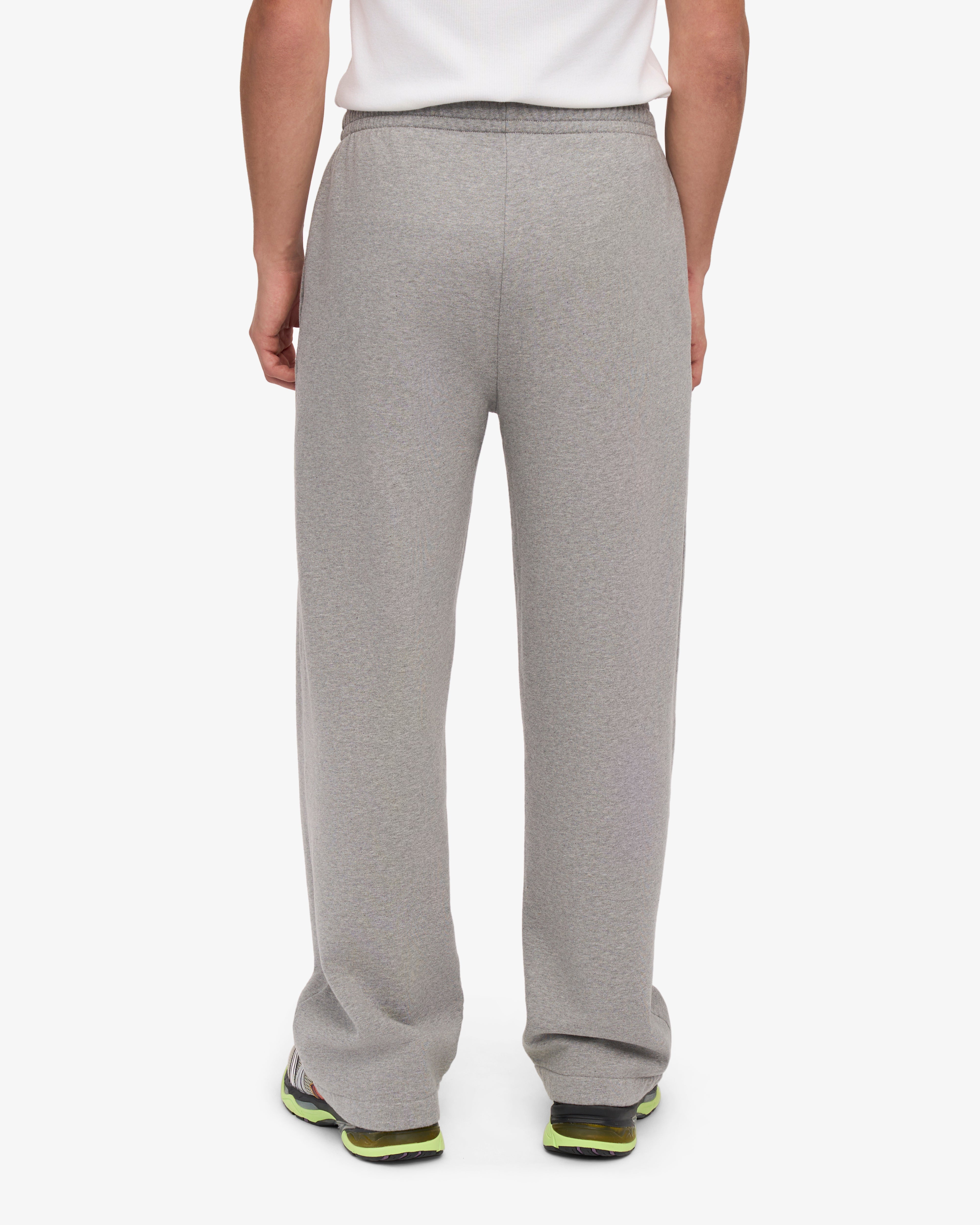 Organic Straight Leg Sweatpants - Heather Grey
