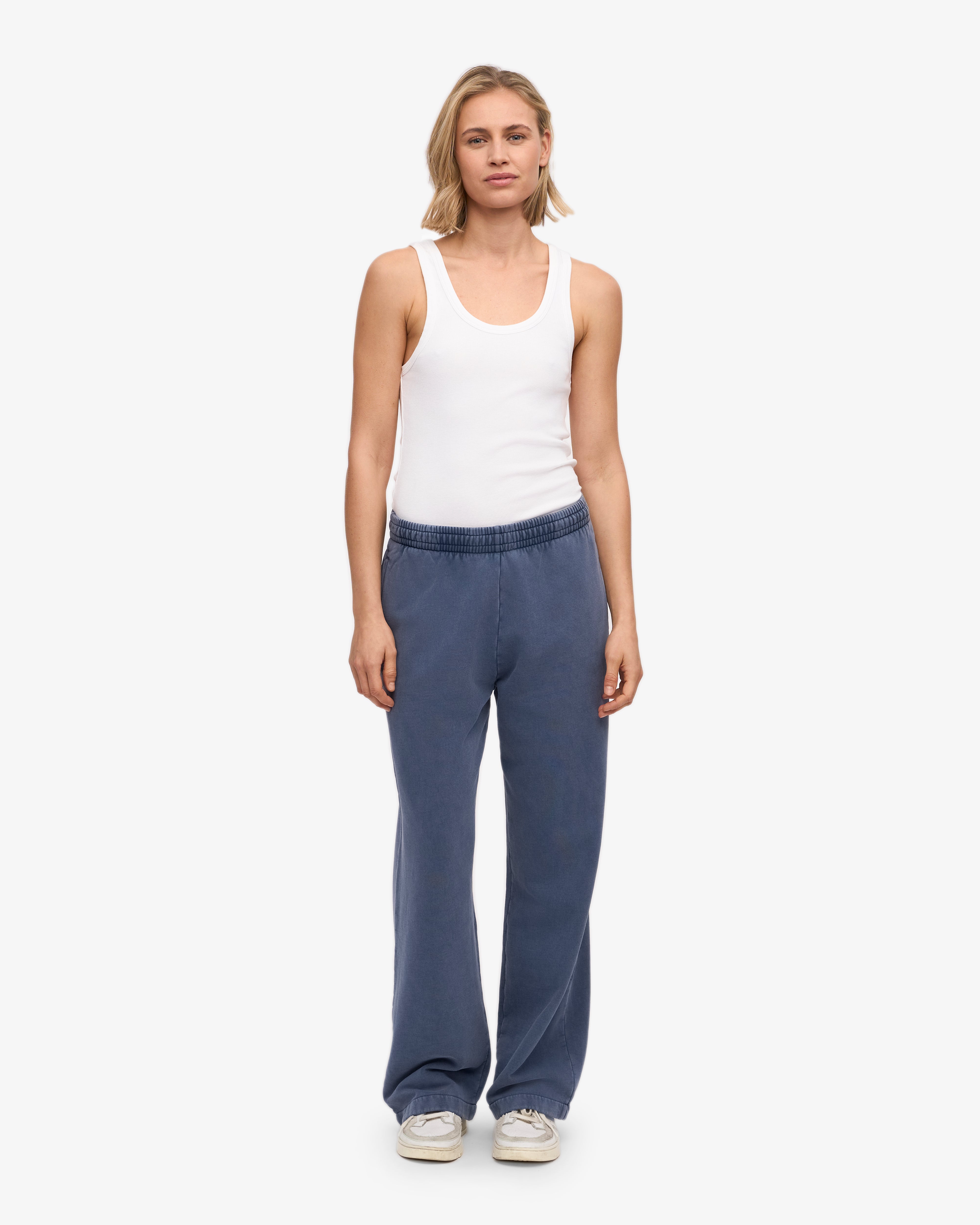 Organic Straight Leg Sweatpants - Neptune Blue