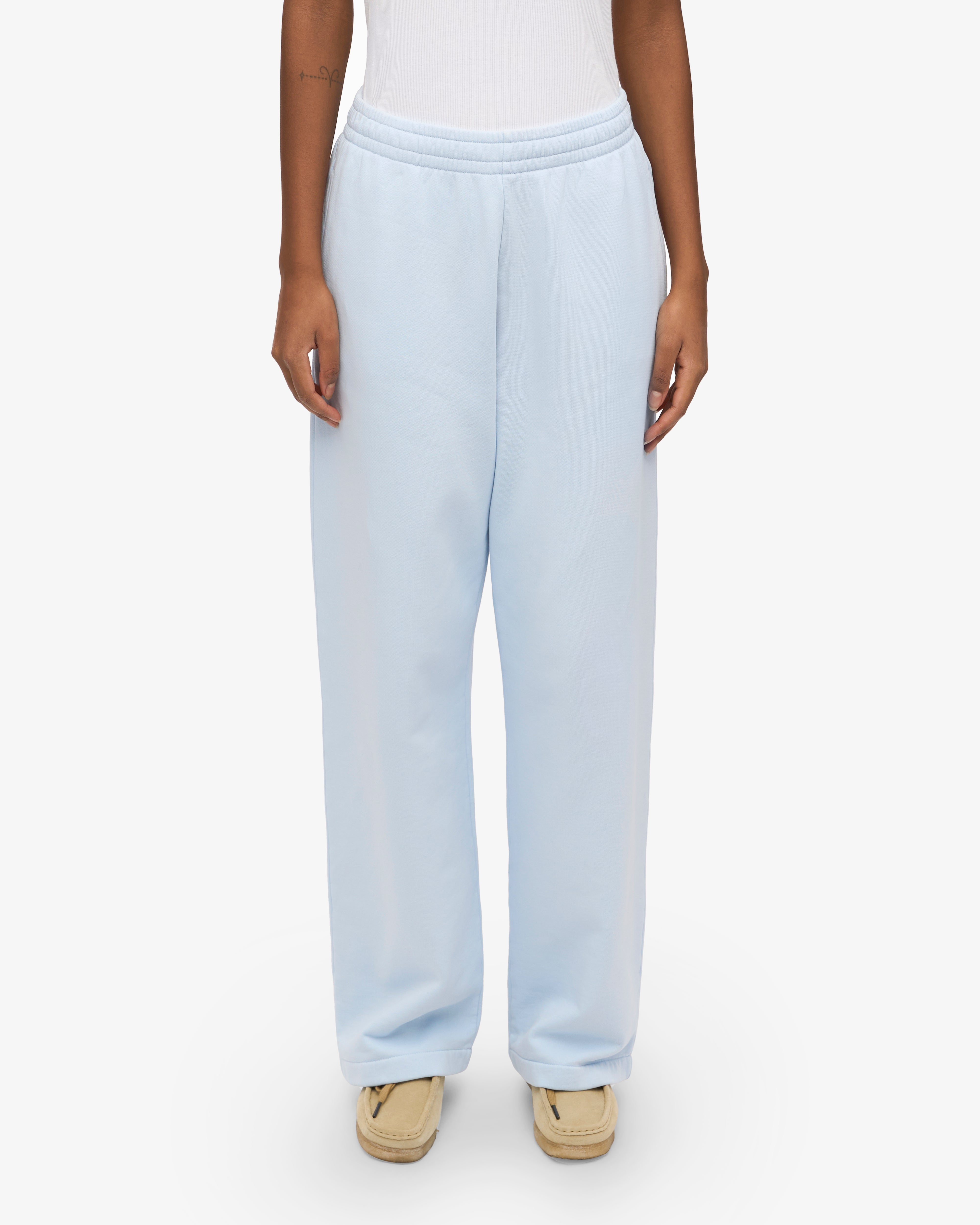 Organic Straight Leg Sweatpants - Polar Blue