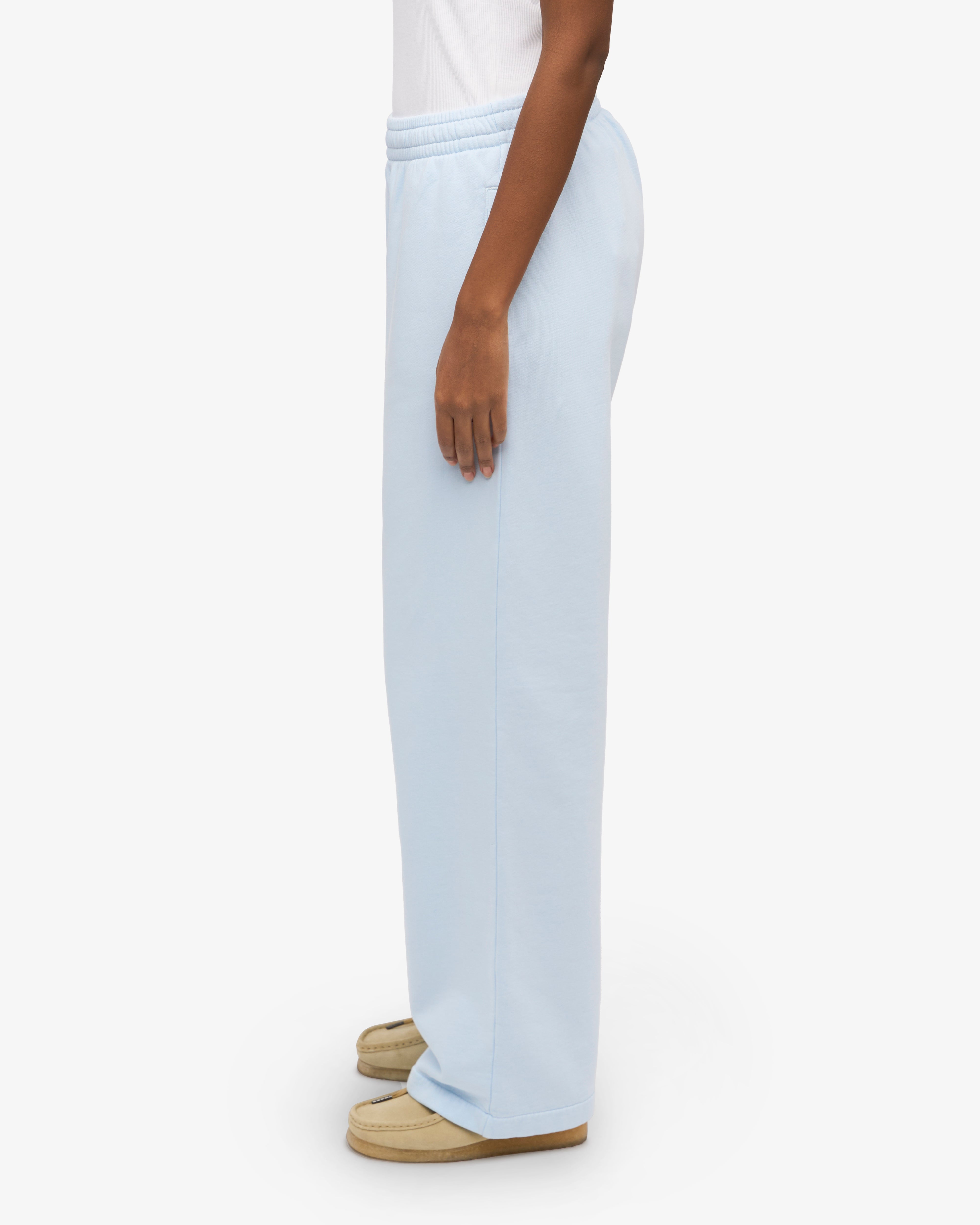 Organic Straight Leg Sweatpants - Polar Blue