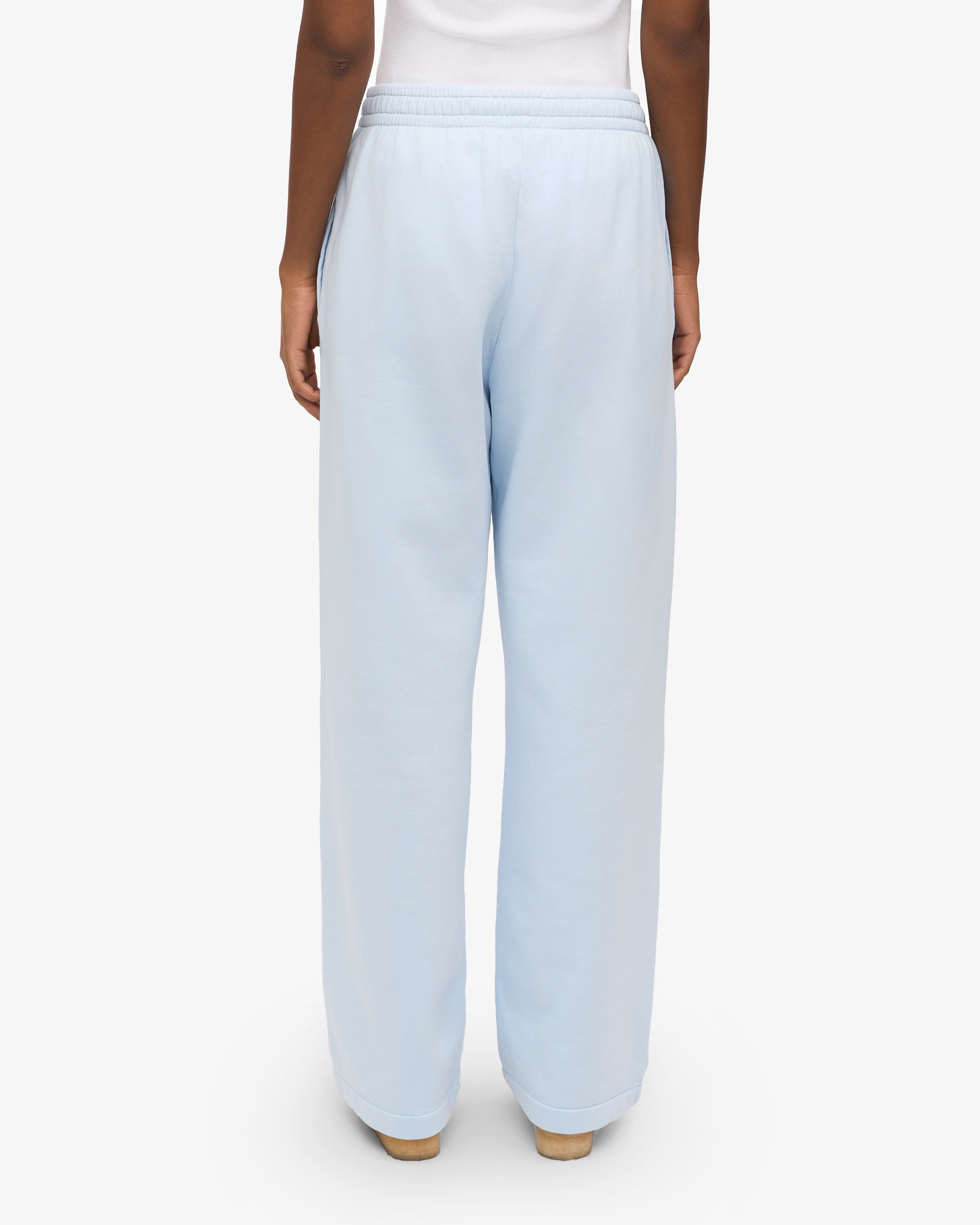 Organic Straight Leg Sweatpants - Polar Blue