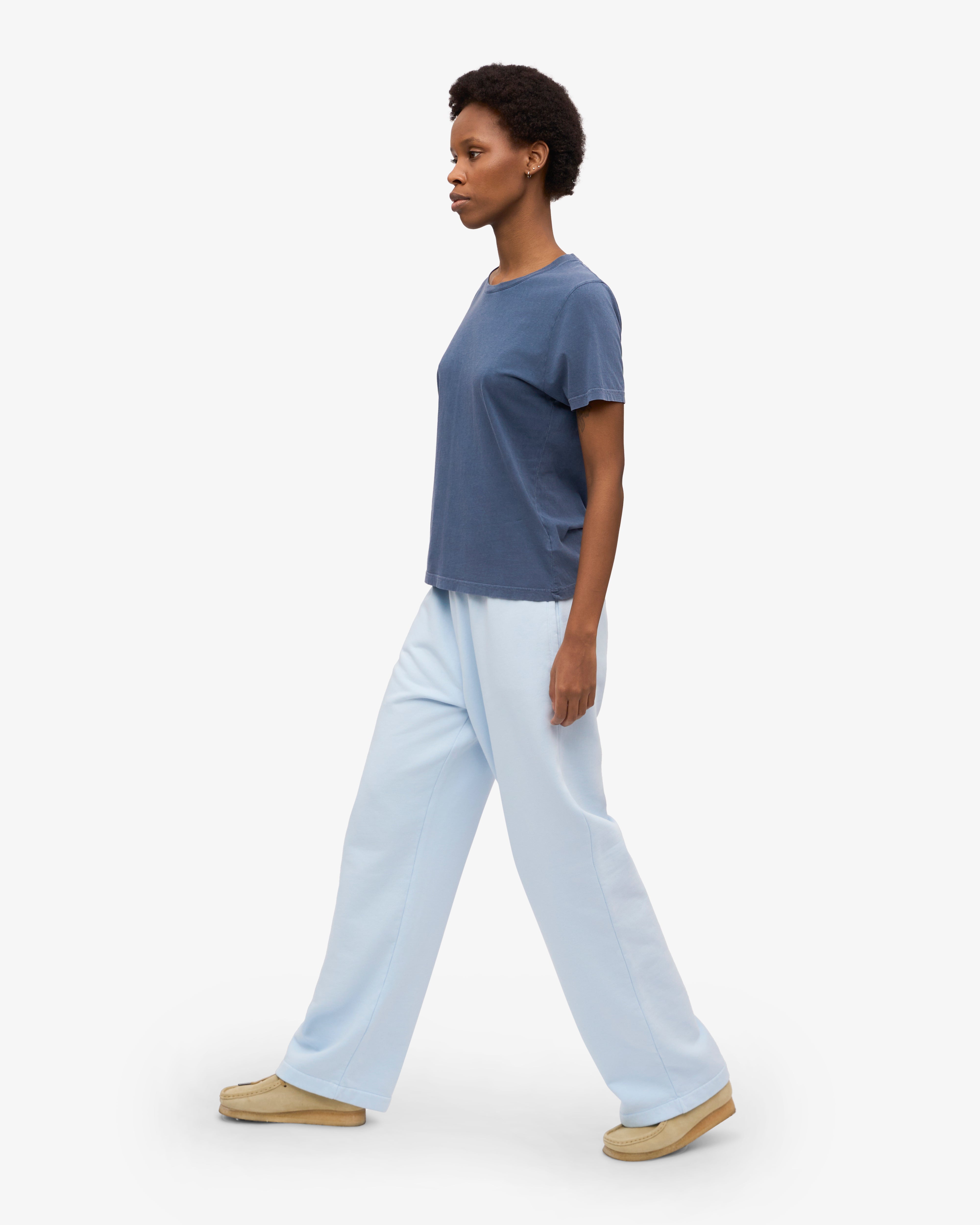 Organic Straight Leg Sweatpants - Polar Blue