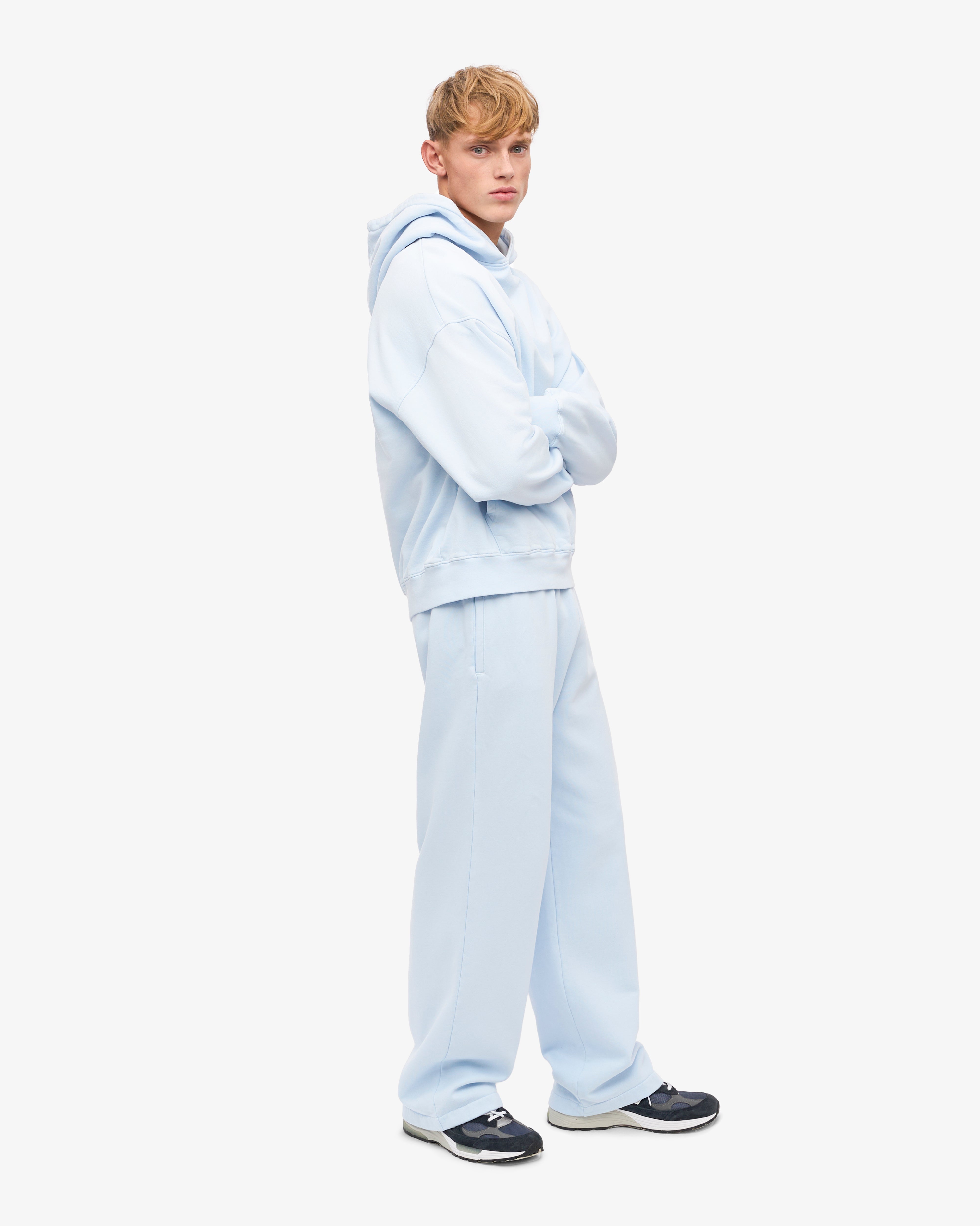 Organic Straight Leg Sweatpants - Polar Blue