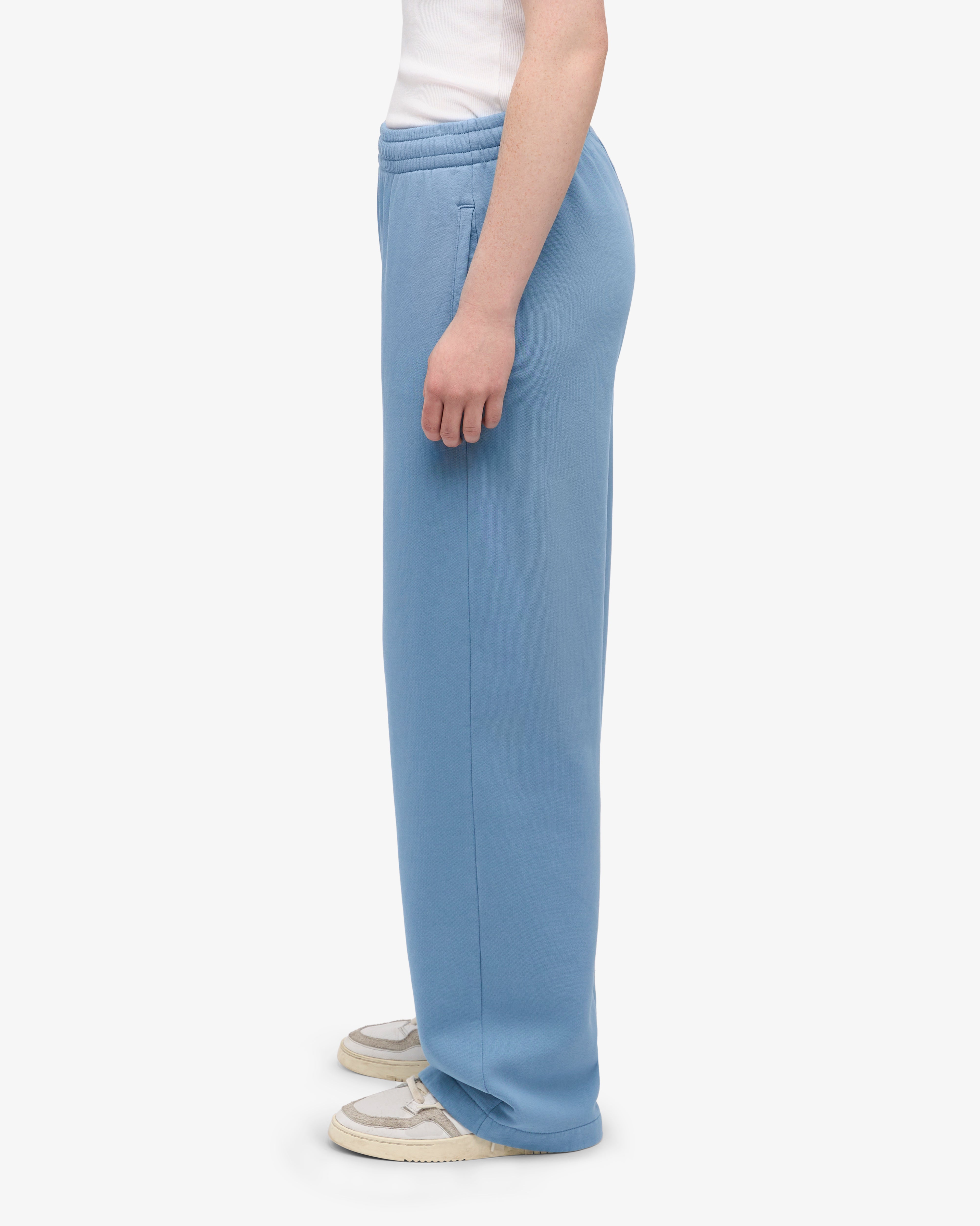 Organic Straight Leg Sweatpants - Seaside Blue