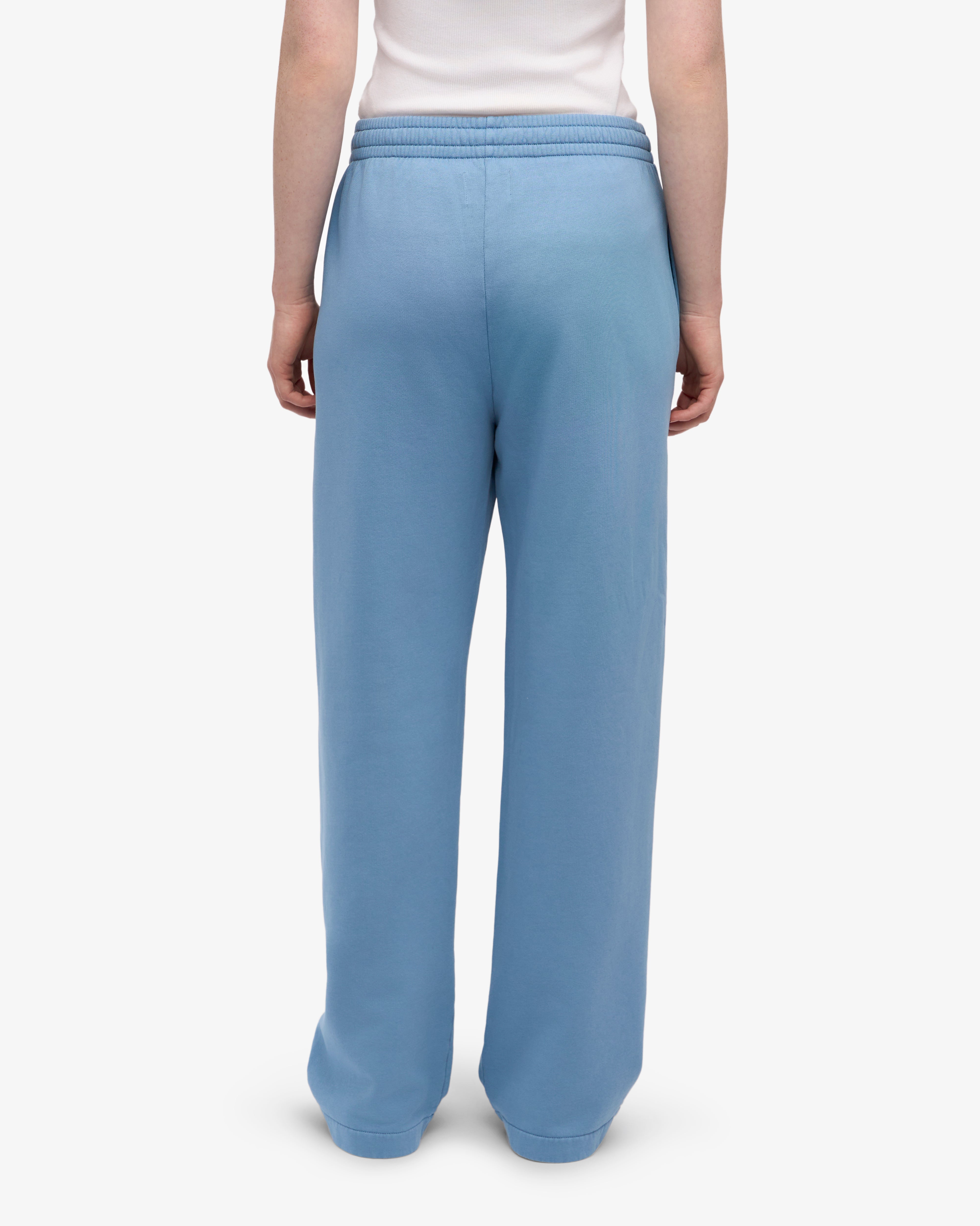 Organic Straight Leg Sweatpants - Seaside Blue