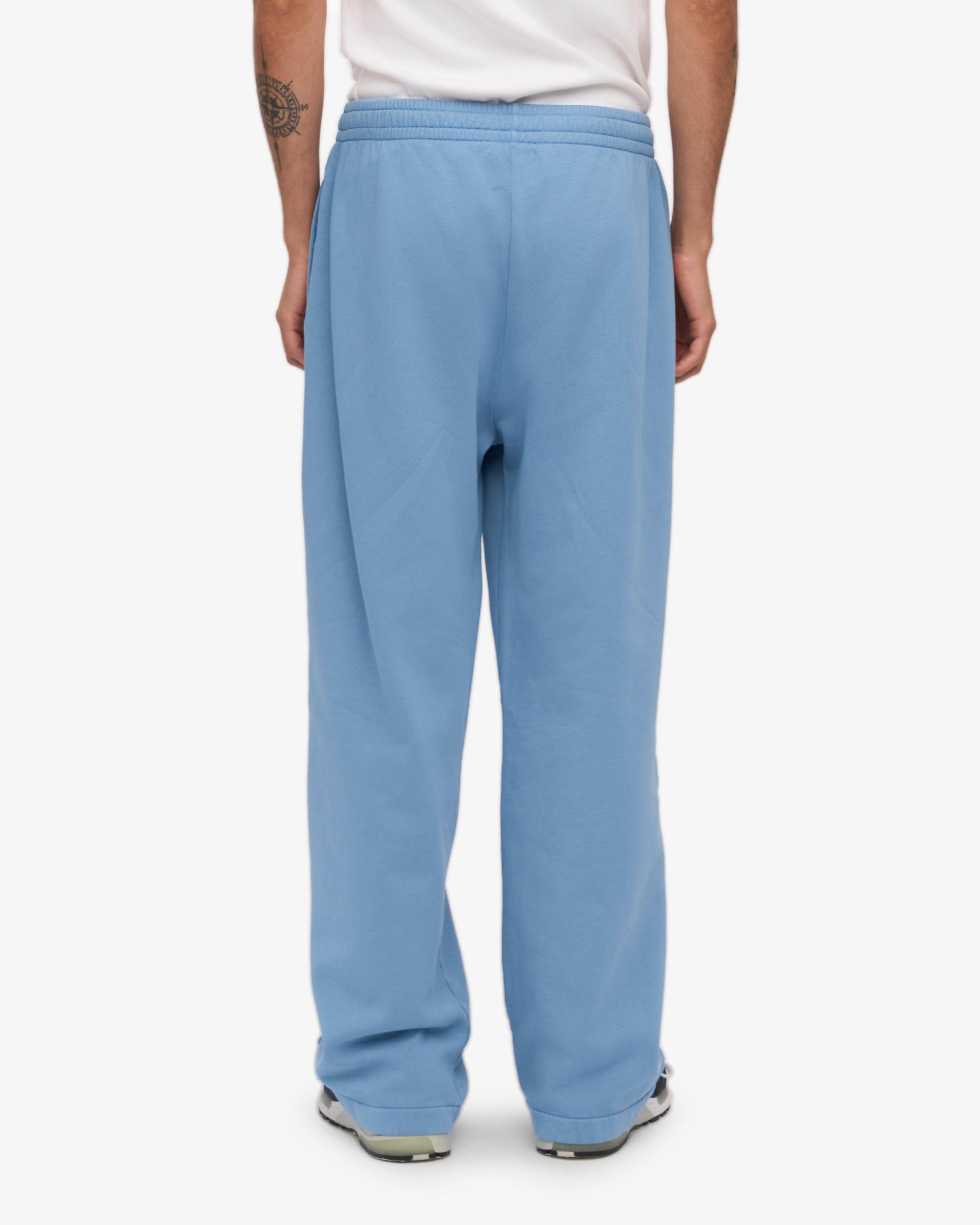 Organic Straight Leg Sweatpants - Seaside Blue