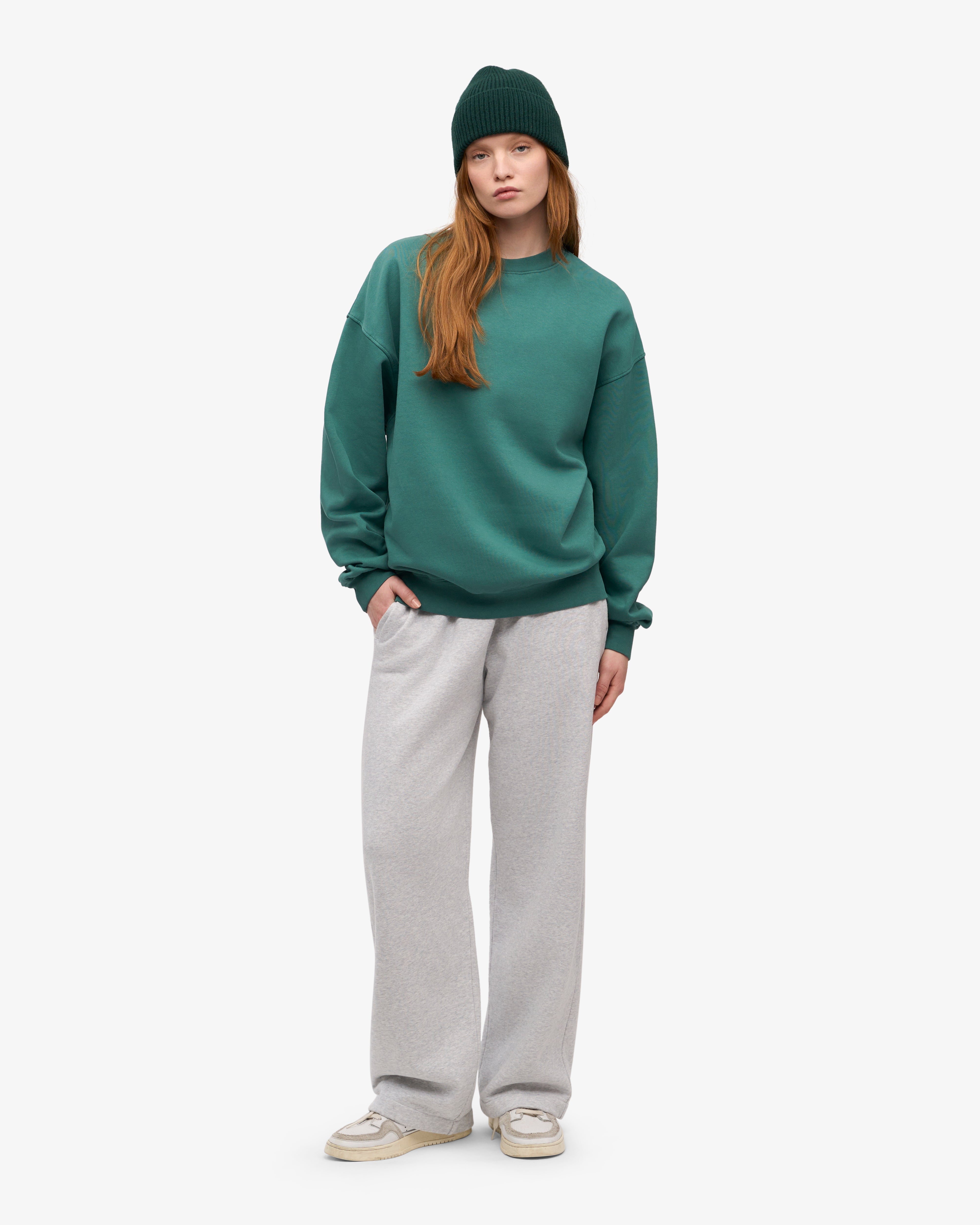 Organic Straight Leg Sweatpants - Snow Melange