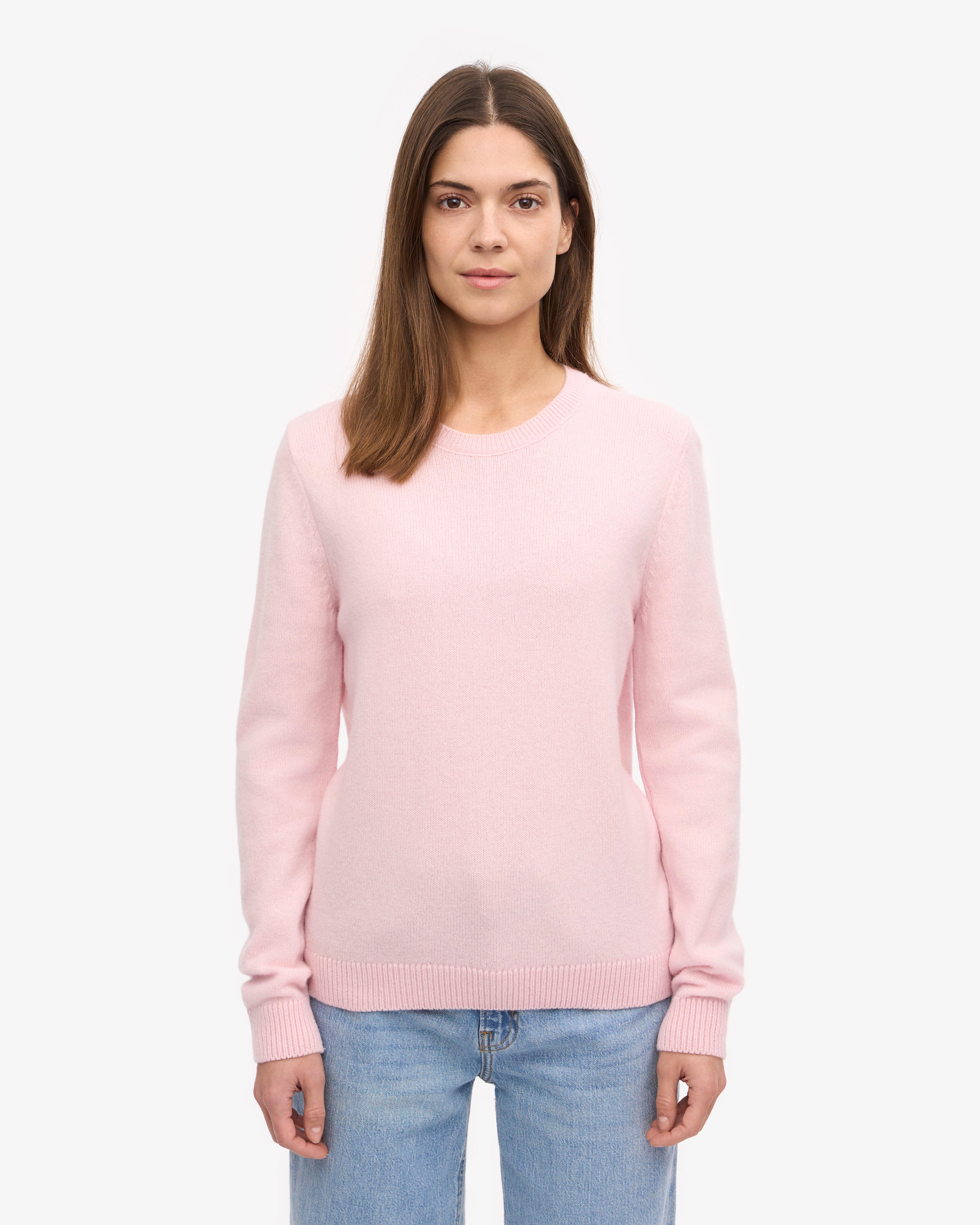 Women Classic Merino Wool Crew - Marine Blue