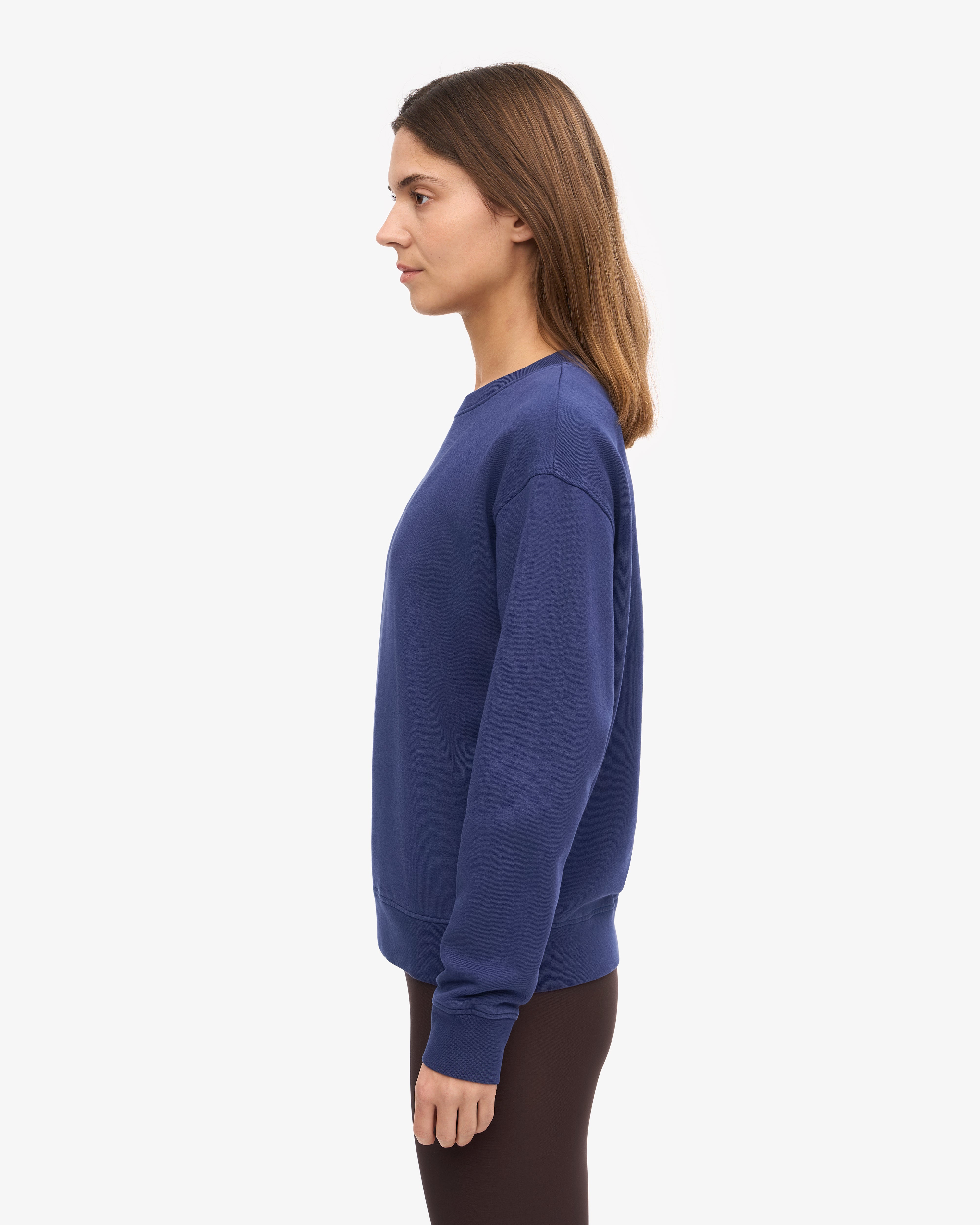 Women Classic Organic Crew - Marine Blue XS