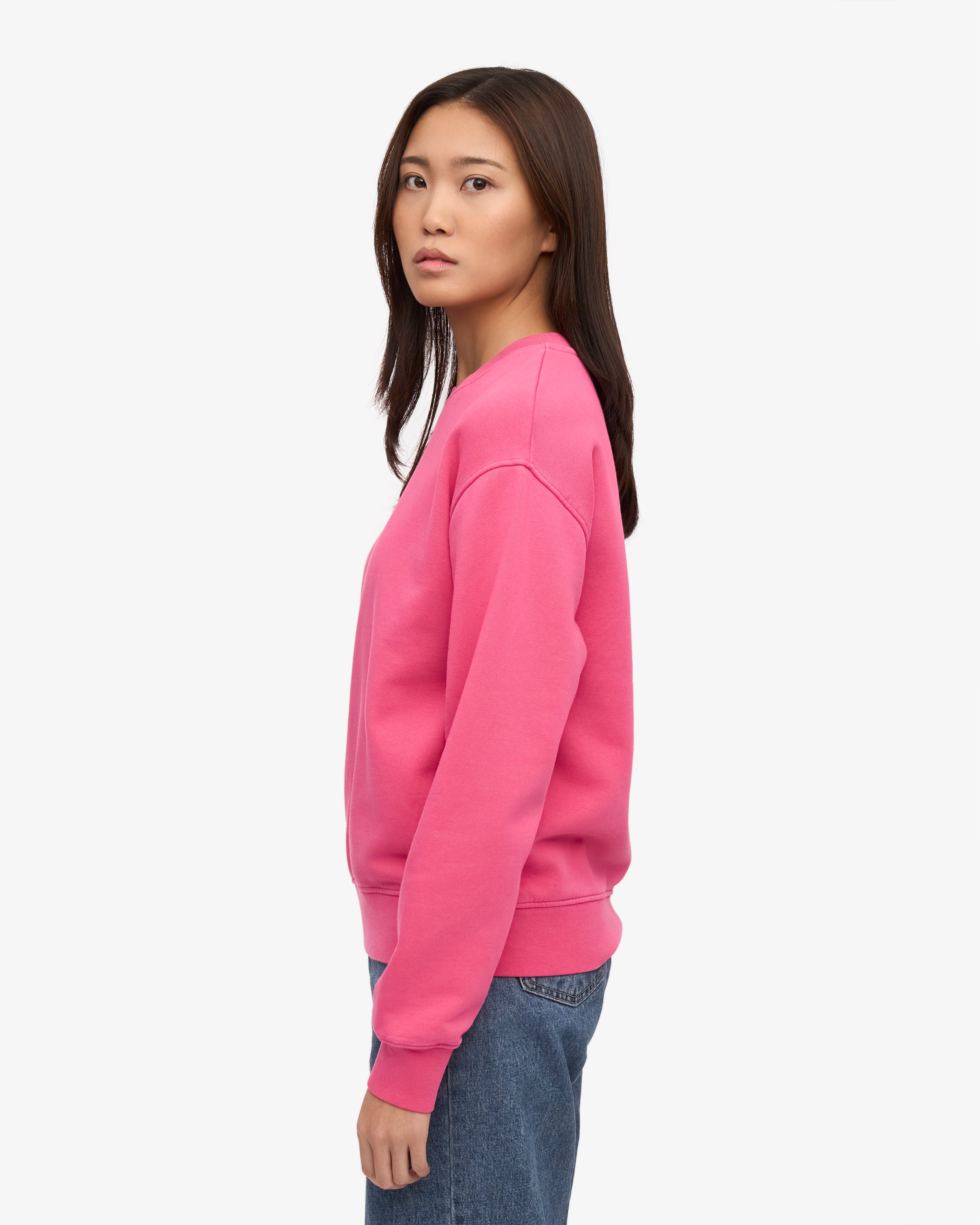 Women Classic Organic Crew - Bubblegum Pink XS