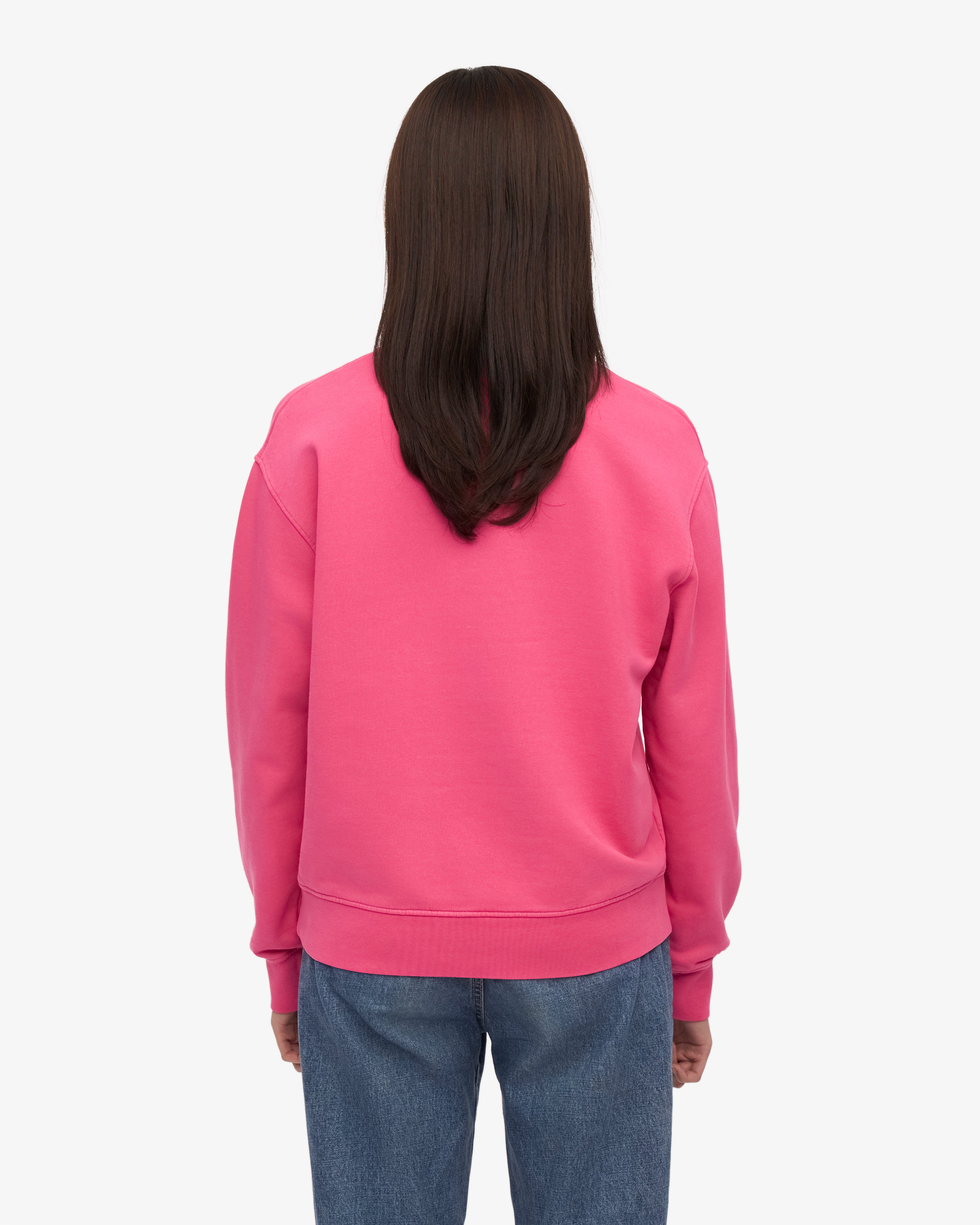 Women Classic Organic Crew - Bubblegum Pink XS
