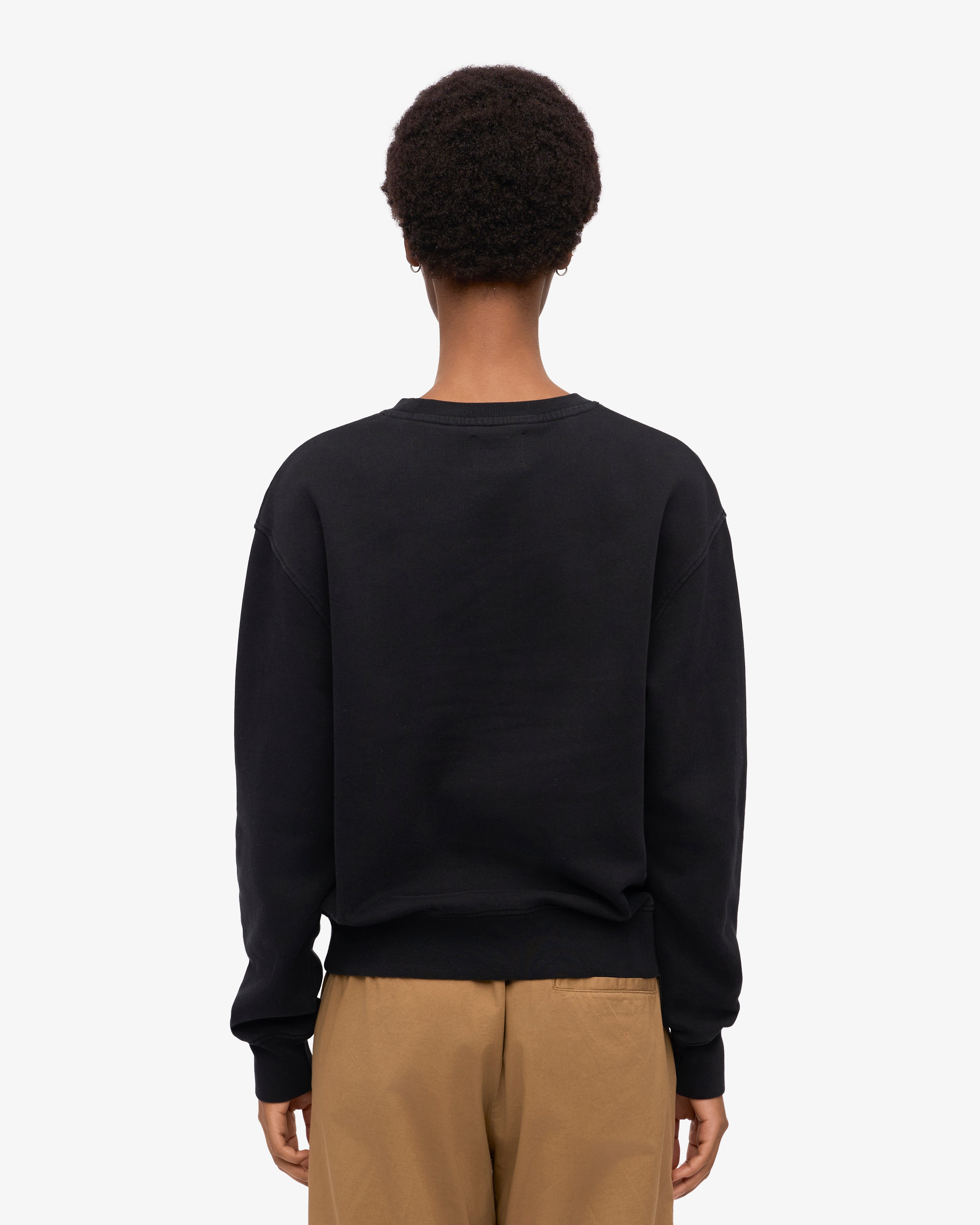 Women Classic Organic Crew - Deep Black XS