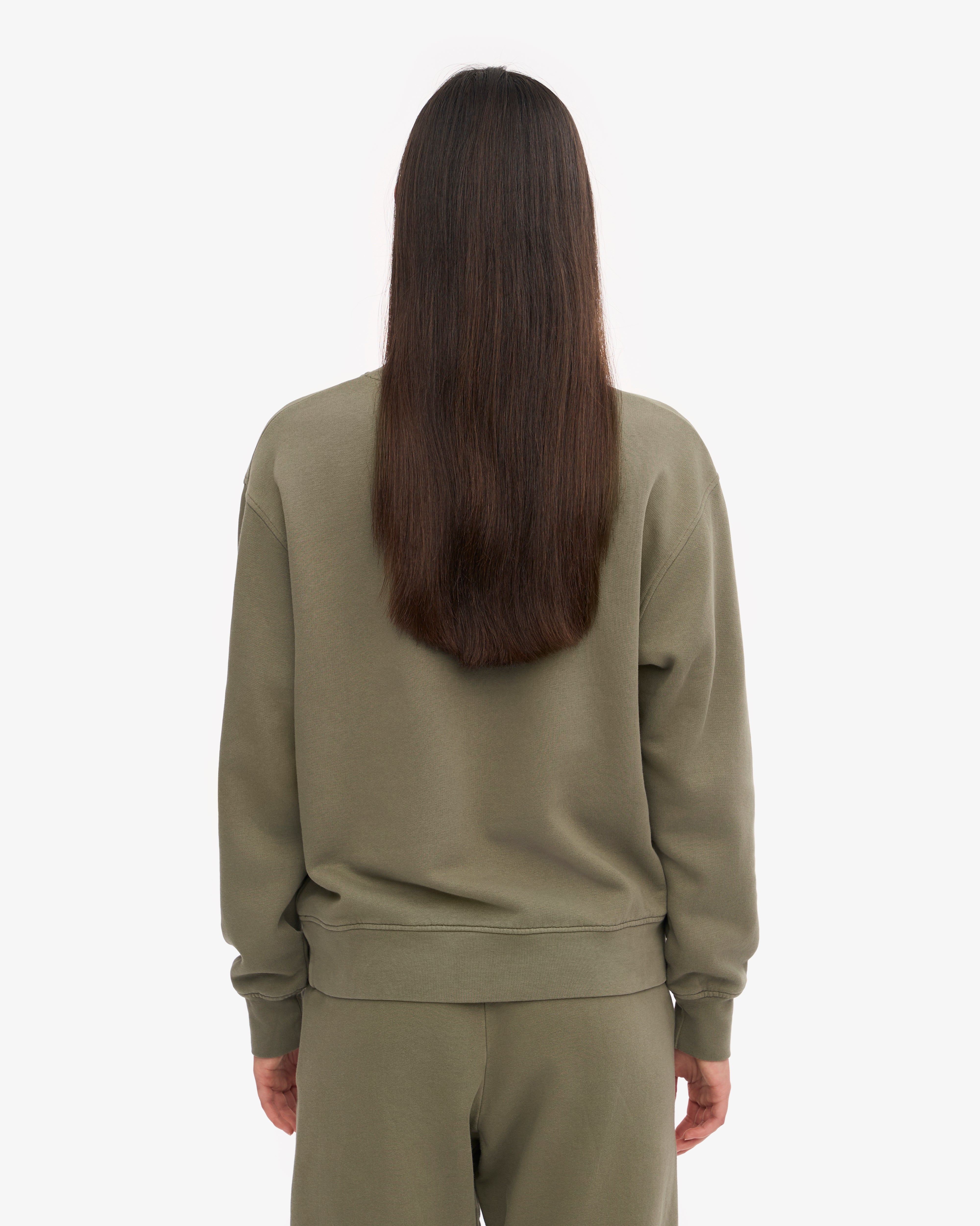 Women Classic Organic Crew - Dusty Olive XS