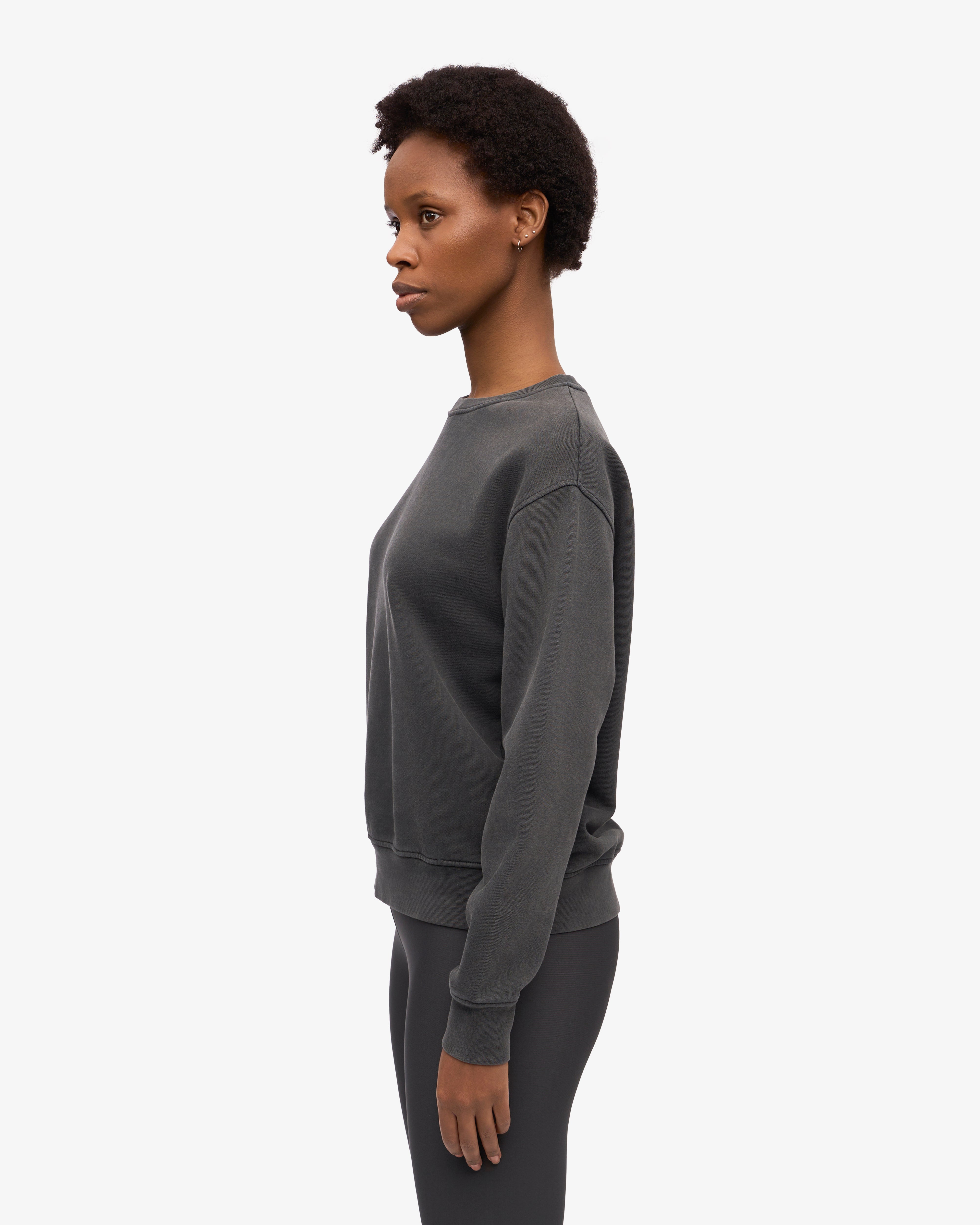 Women Classic Organic Crew - Faded Black XS