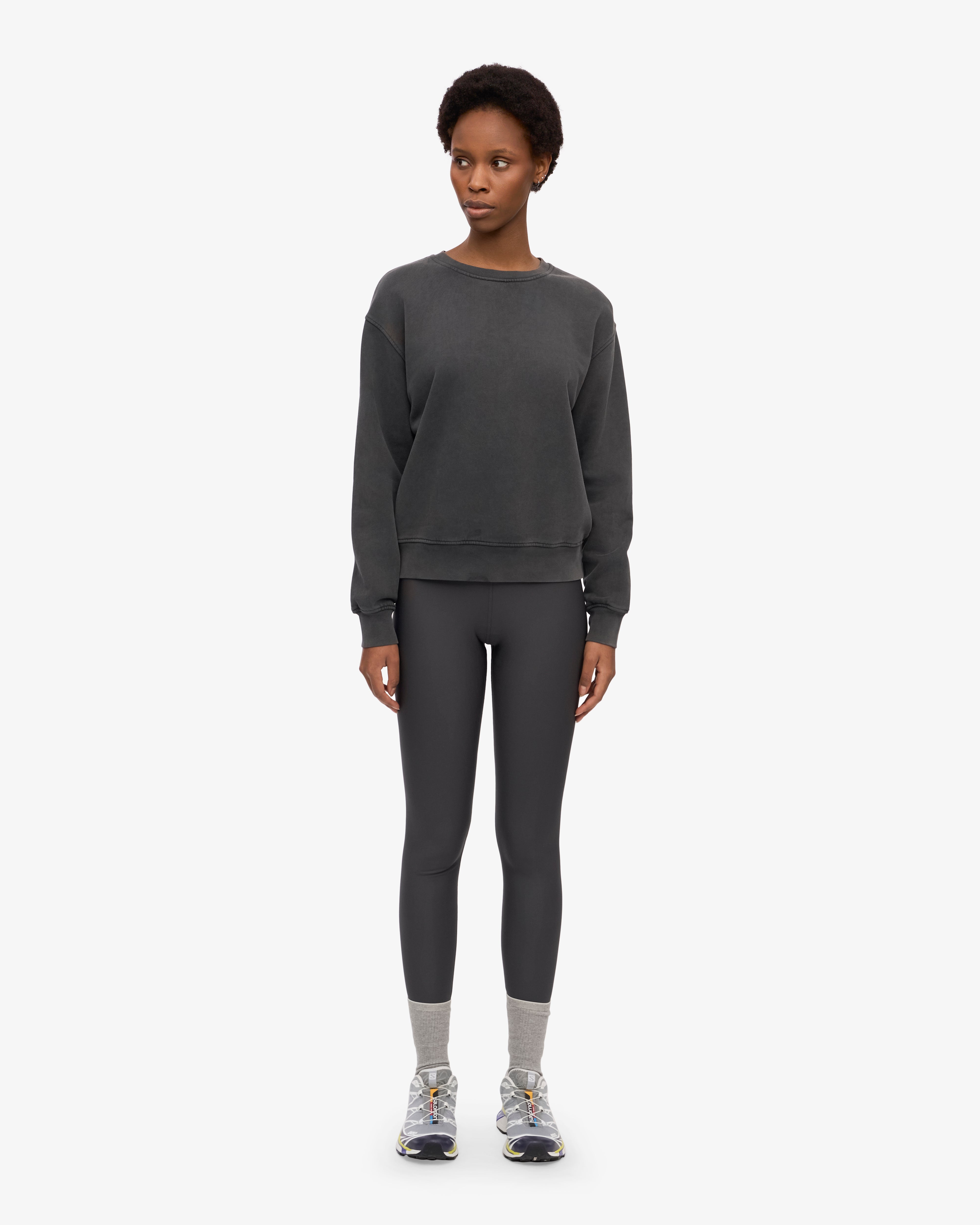 Women Classic Organic Crew - Faded Black XS