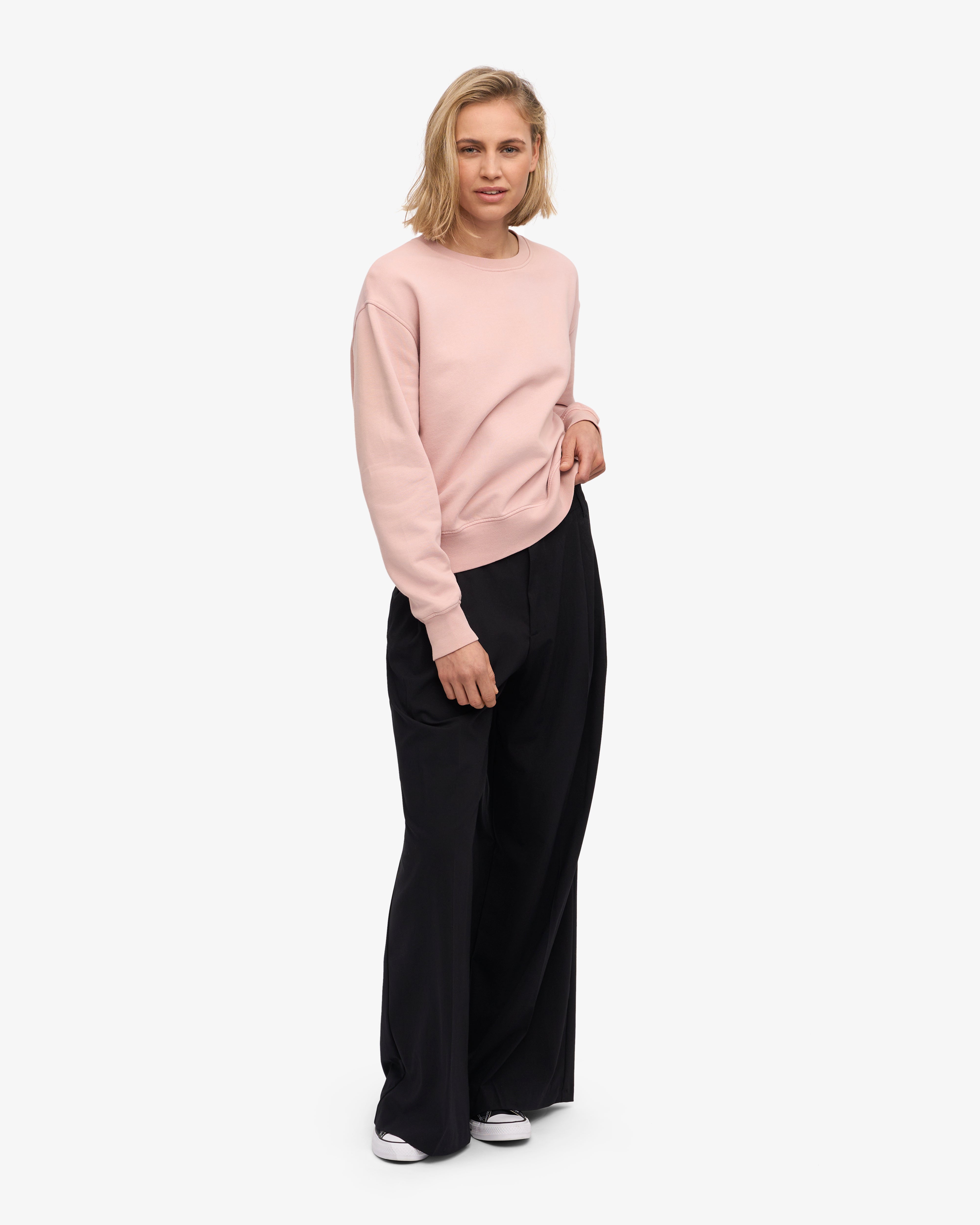 Women Classic Organic Crew - Faded Pink XS
