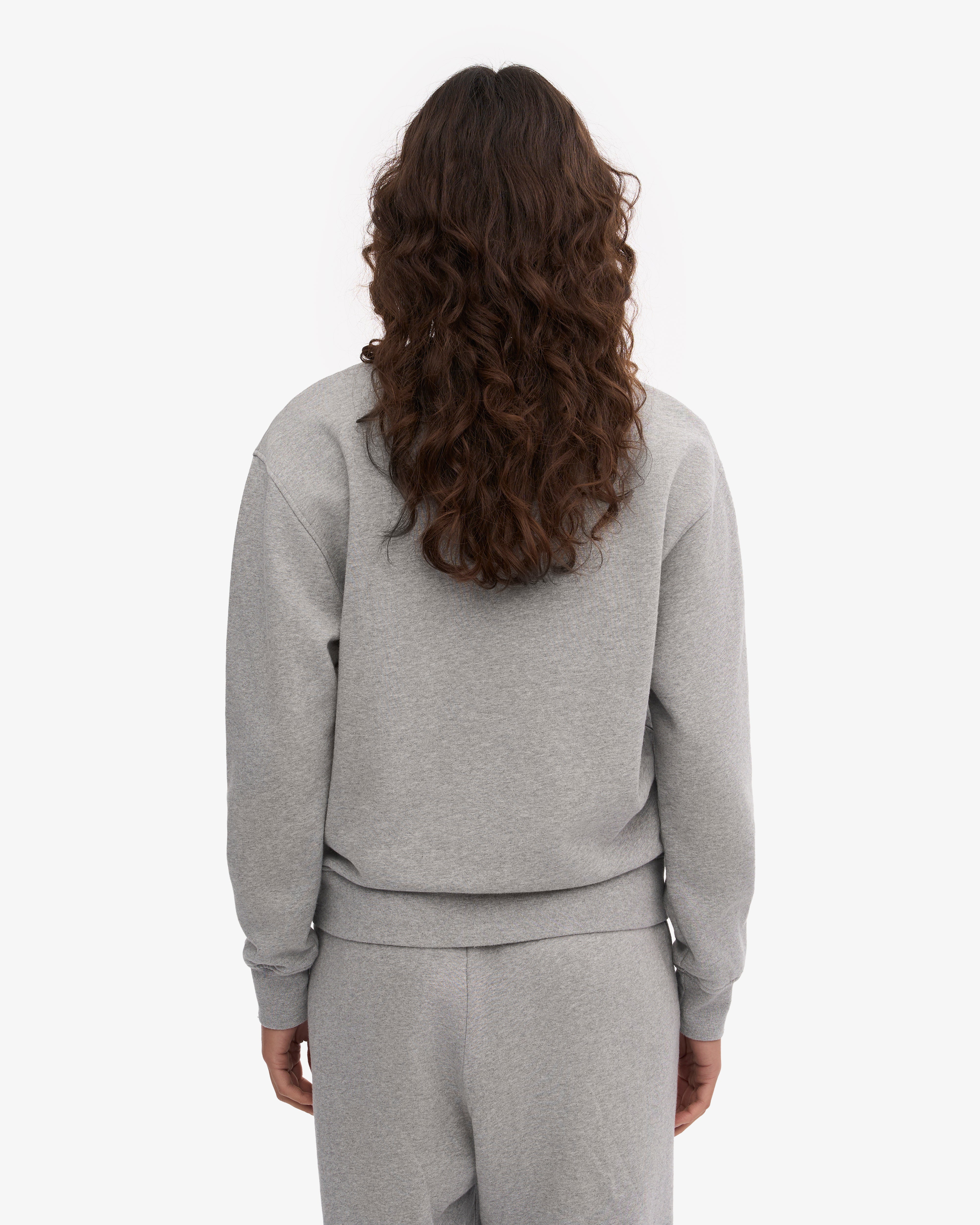 Women Classic Organic Crew - Heather Grey XS