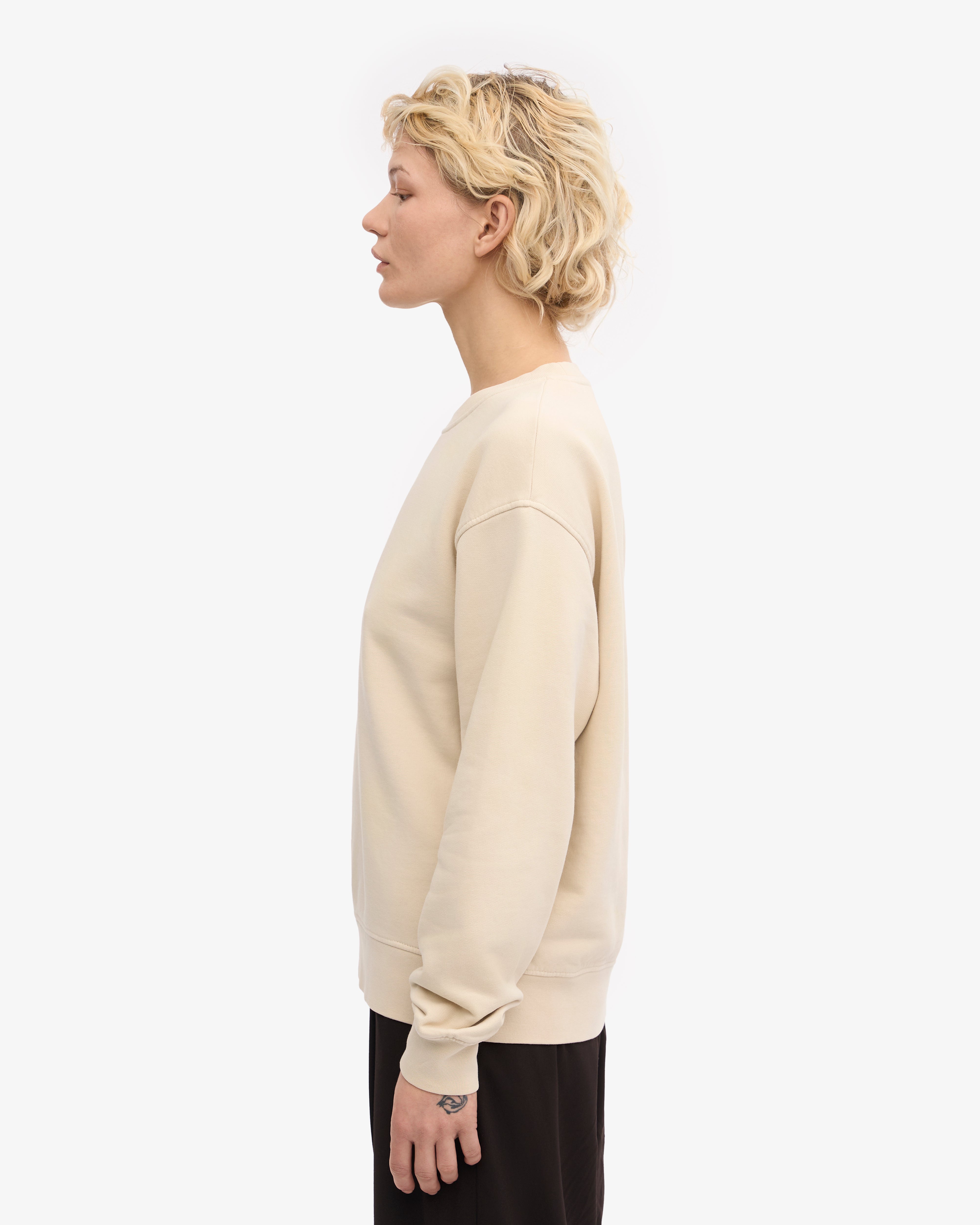 Women Classic Organic Crew - Ivory White